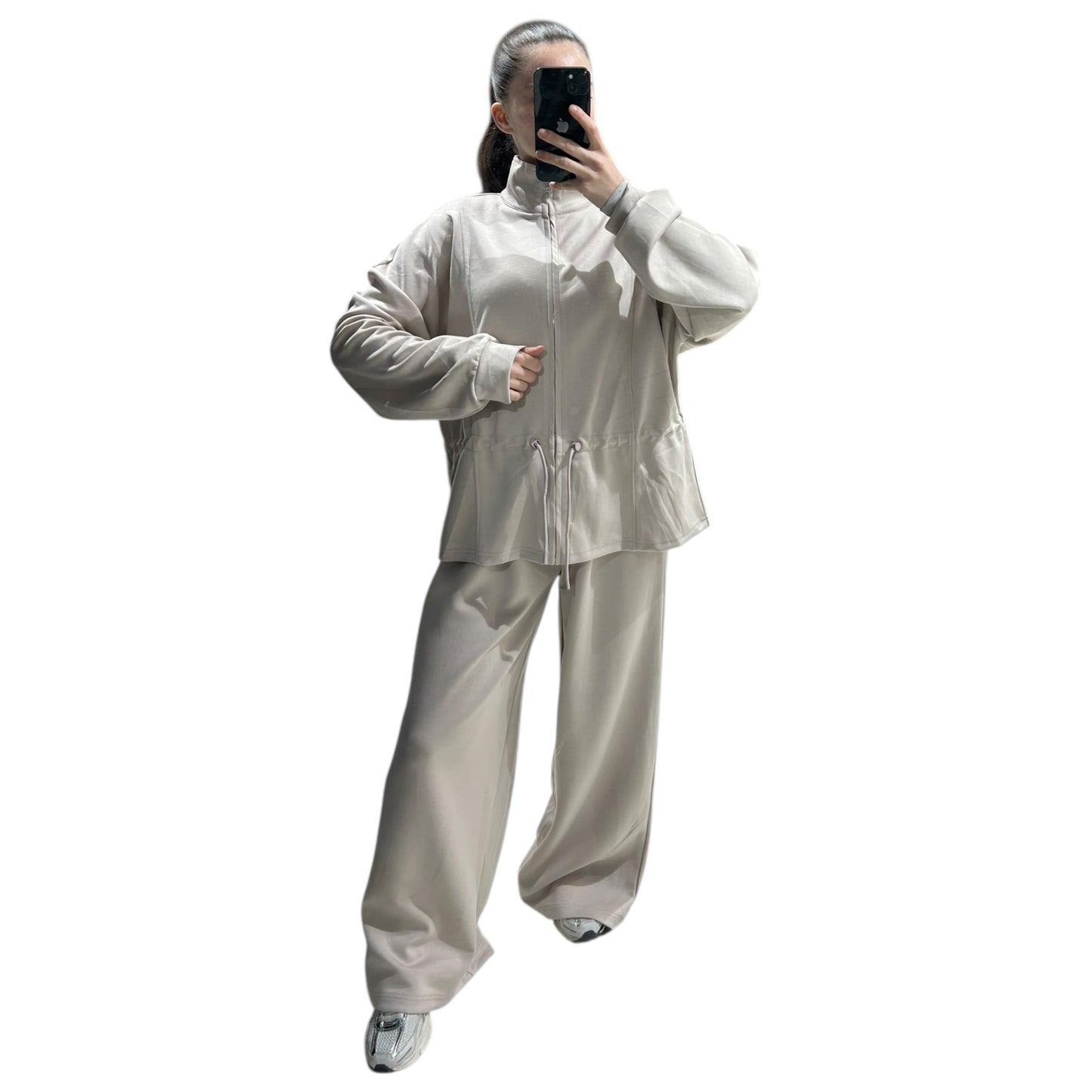 Ensemble oversize zippé – confort & style minimal