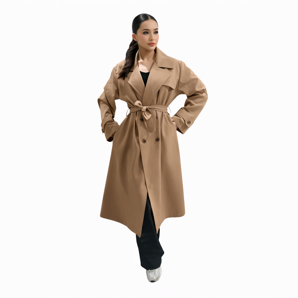 Trench 415 Printemps Été Oversize Femme Élégant Chic Moderne