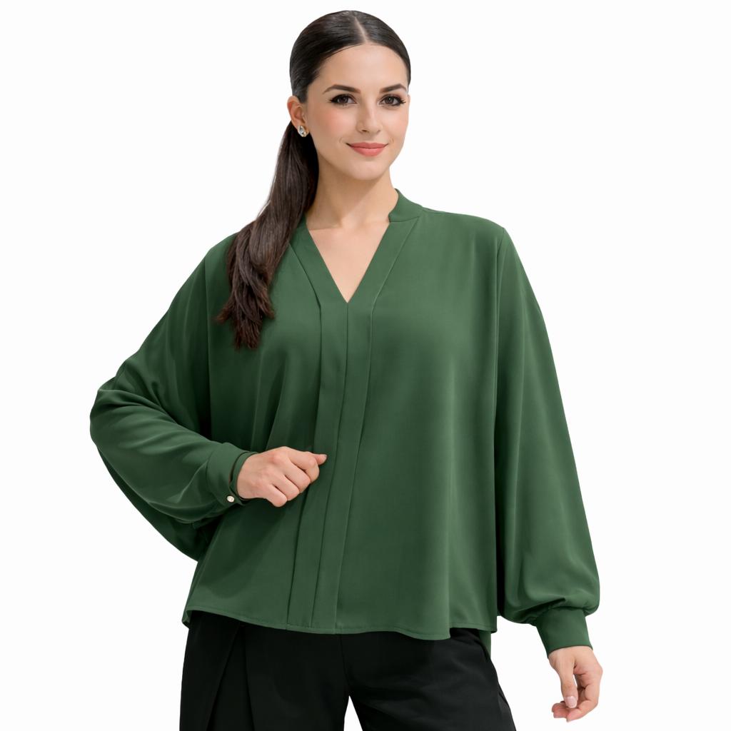Chemise Femme Élégante Coupe Fluide – Haut Chic et Confortable pour Travail et Quotidien