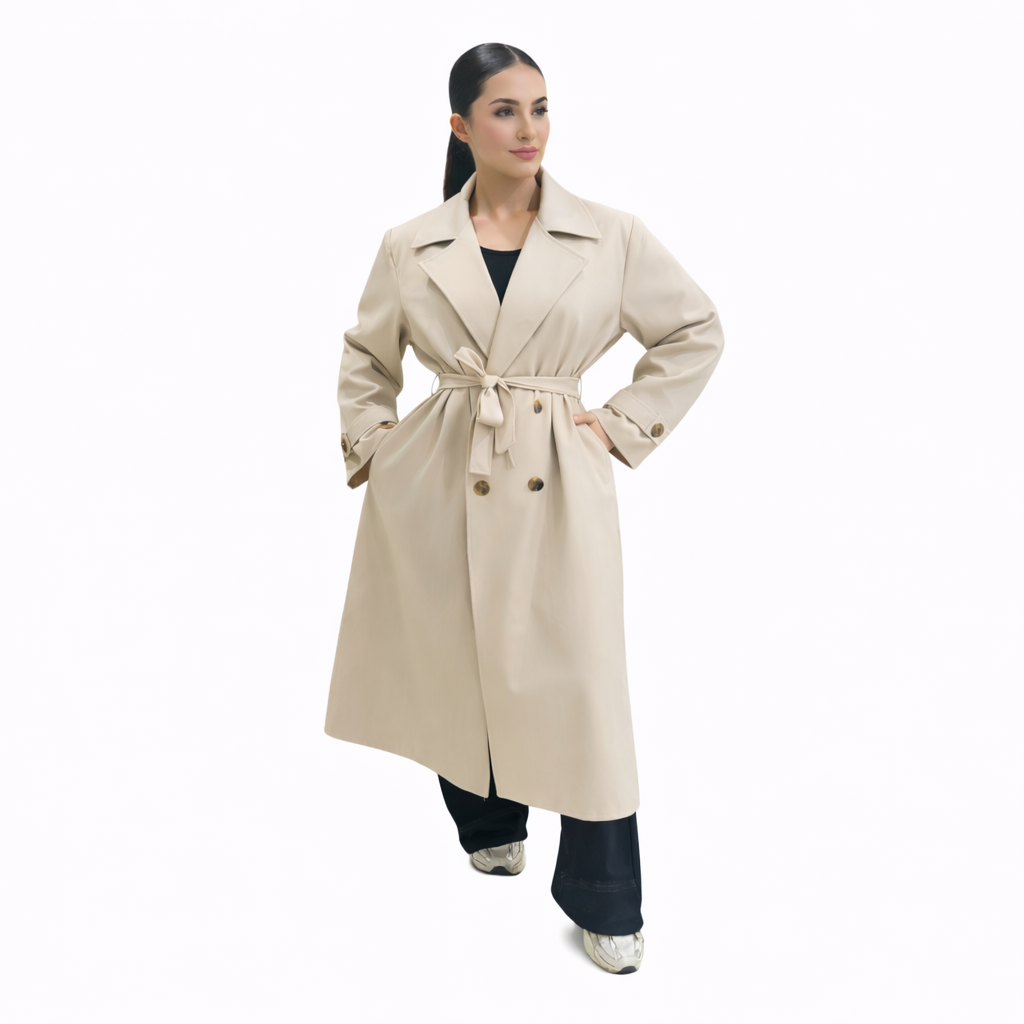 Trench 415 Printemps Été Oversize Femme Élégant Chic Moderne