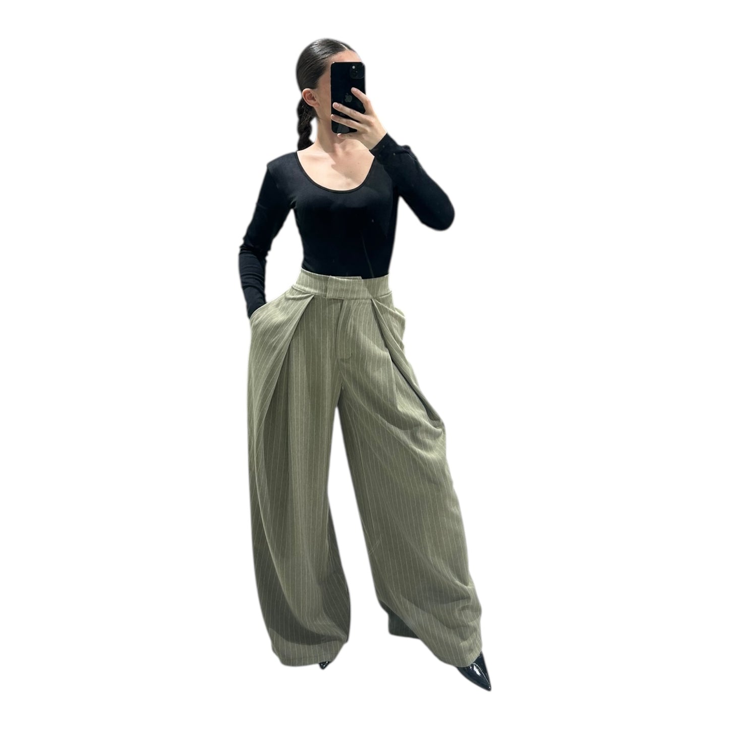 pantalon fashion à rayures