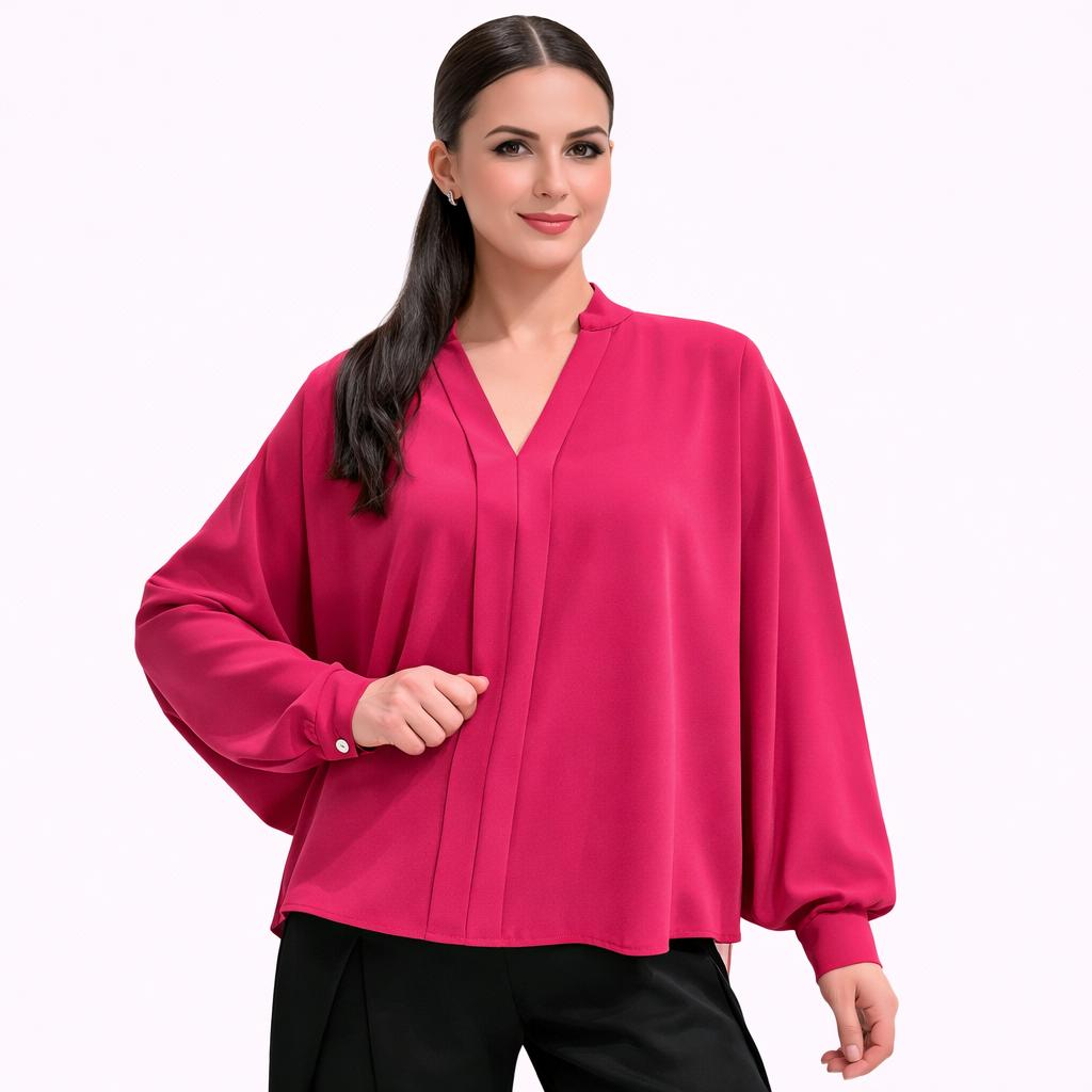 Chemise Femme Élégante Coupe Fluide – Haut Chic et Confortable pour Travail et Quotidien