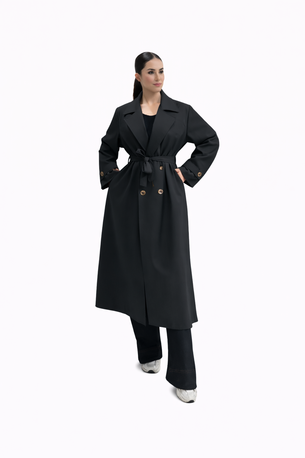Trench 415 Printemps Été Oversize Femme Élégant Chic Moderne