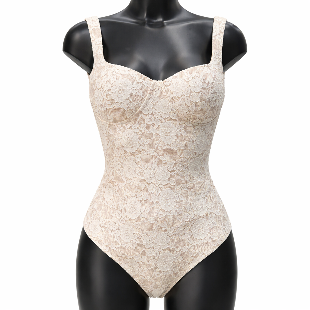 Body dentelle femme effet sculptant coupe ajustée maintien confort style chic élégant