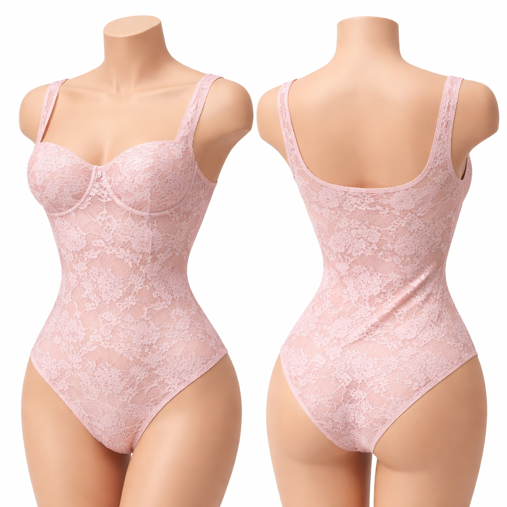 Body dentelle femme effet sculptant coupe ajustée maintien confort style chic élégant