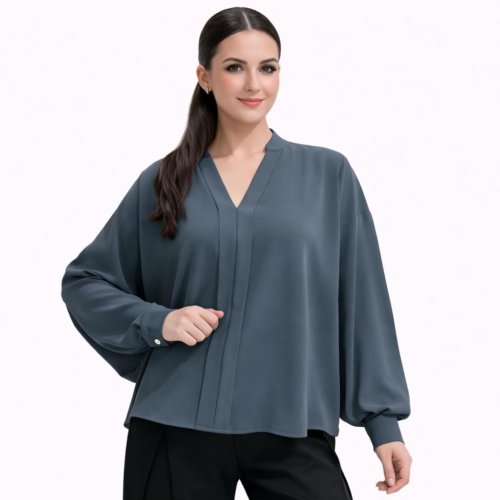 Chemise Femme Élégante Coupe Fluide – Haut Chic et Confortable pour Travail et Quotidien