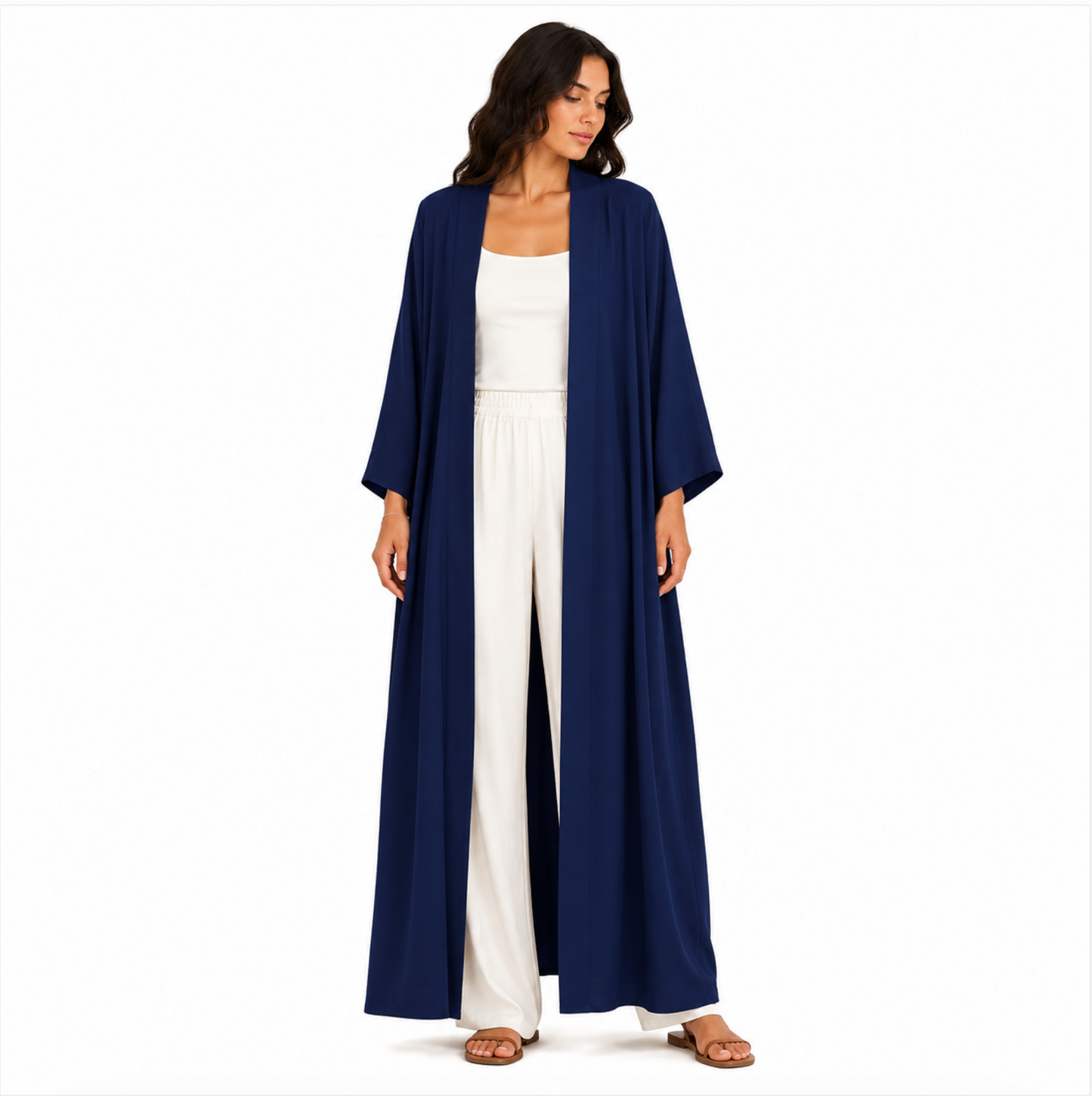 Kimono Long Femme Fluide Oversize Chic – Gilet Long Léger Taille Unique