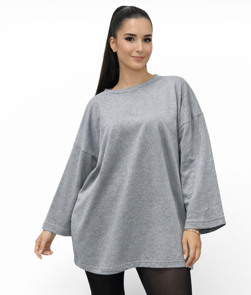 T-shirt Oversize Femme 100 % Confort – Haut Long Fluide Taille Unique