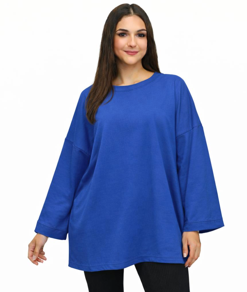 T-shirt Oversize Femme 100 % Confort – Haut Long Fluide Taille Unique