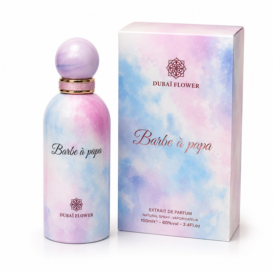 Barbe à Papa Dubai Flower Extrait de Parfum 100ml – Parfum Gourmand Sucré Femme