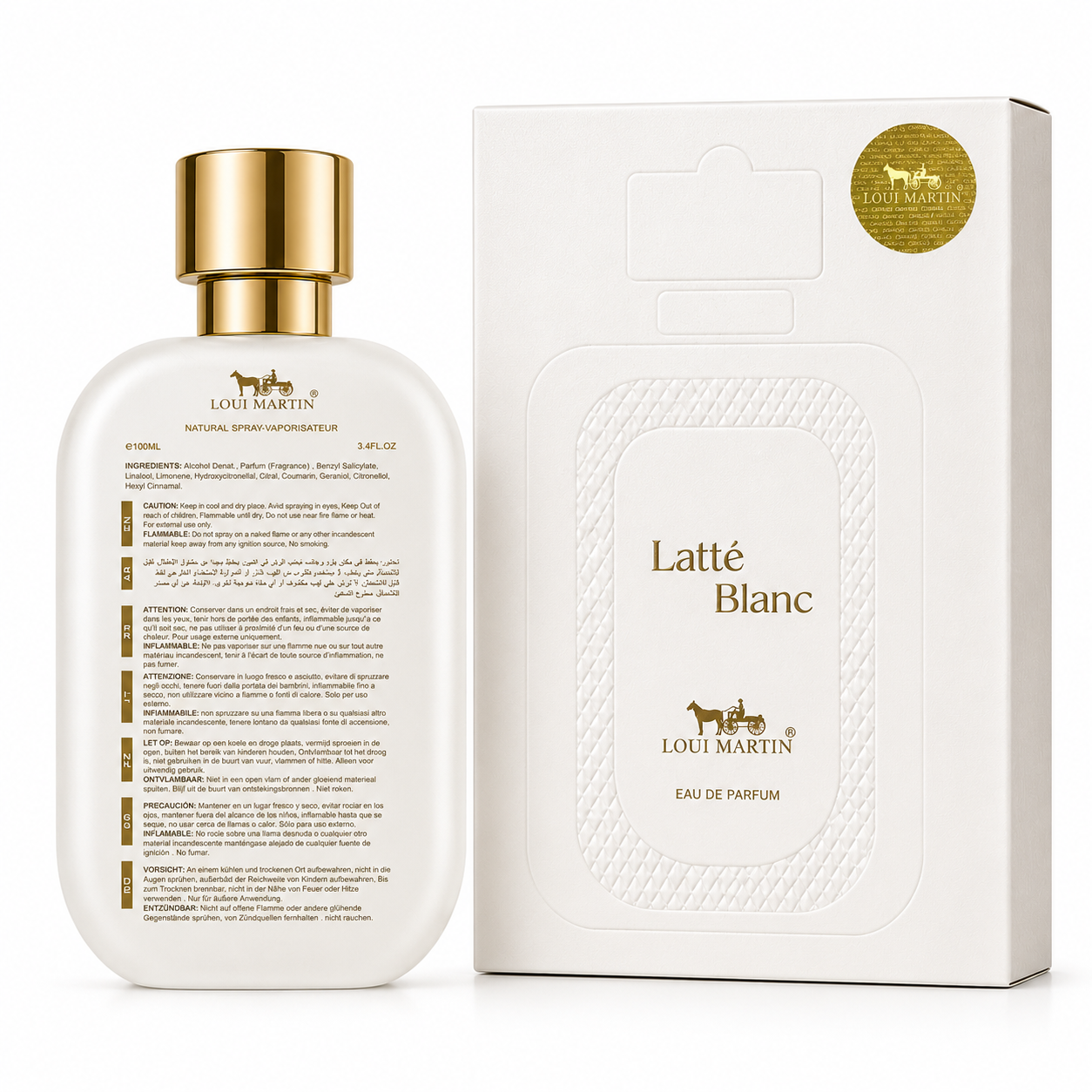 Latté Blanc – Eau de Parfum 100ml | Fragrance Gourmande & Florale
