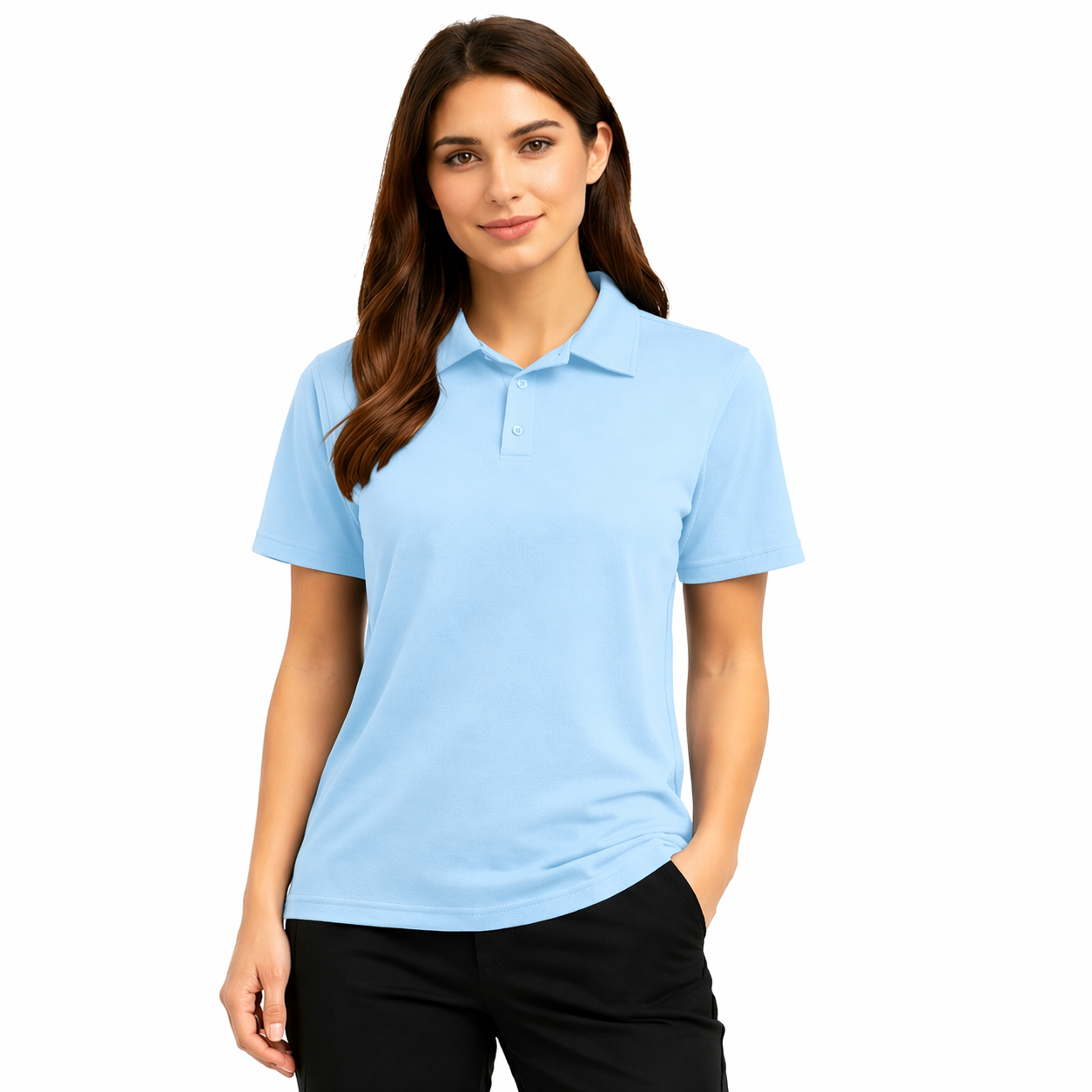 Polo Femme Chic Coupe Droite Confort Léger Quotidien Élégant