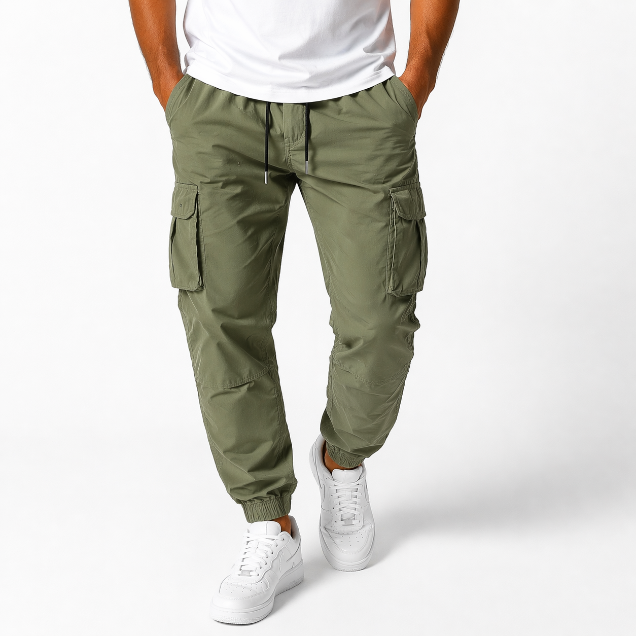 Pantalon Cargo Homme Jogger – Coupe Moderne avec Poches