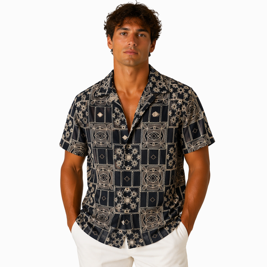 Men's Premium Embroidered Pattern Shirt