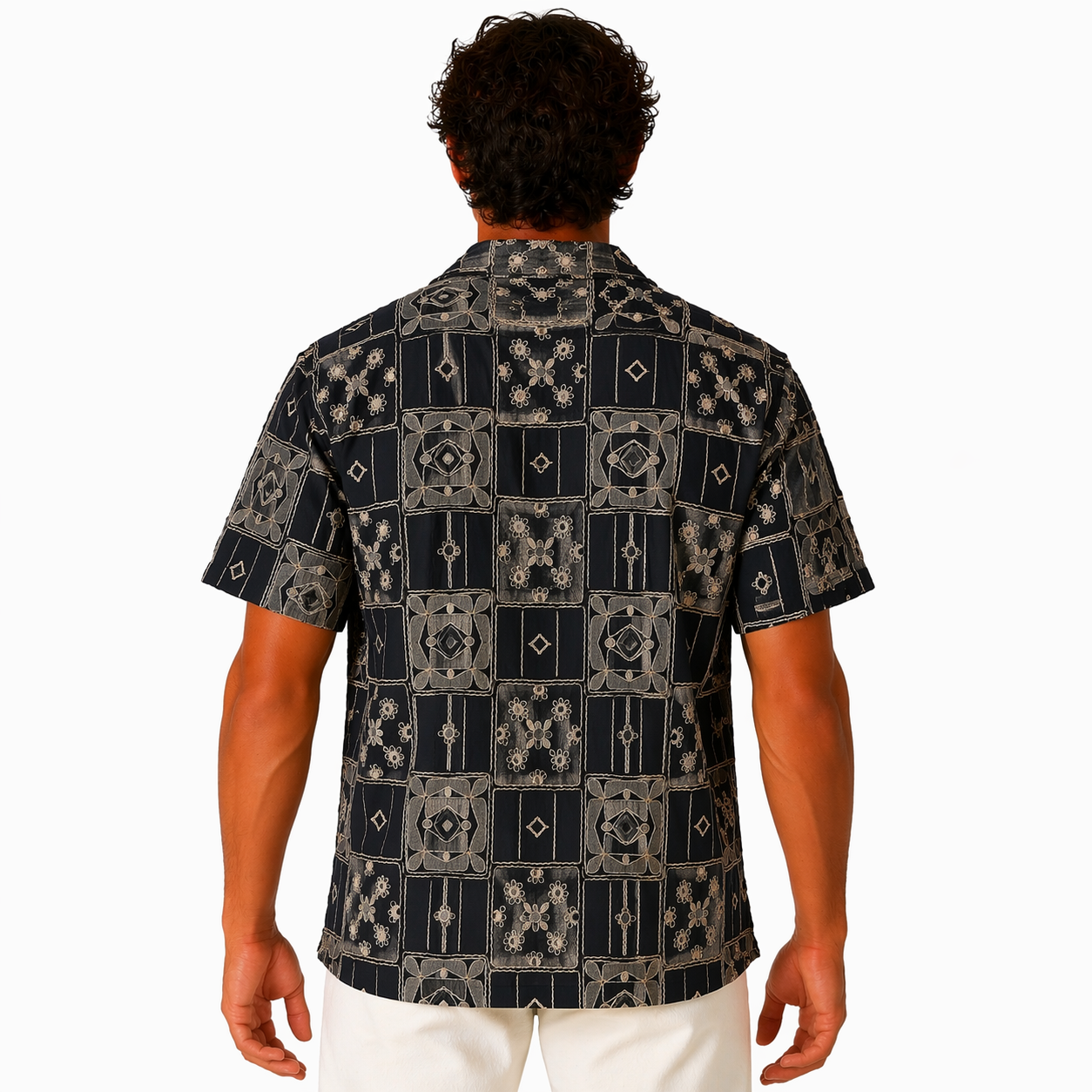 Chemise Homme Motif Brodé Premium