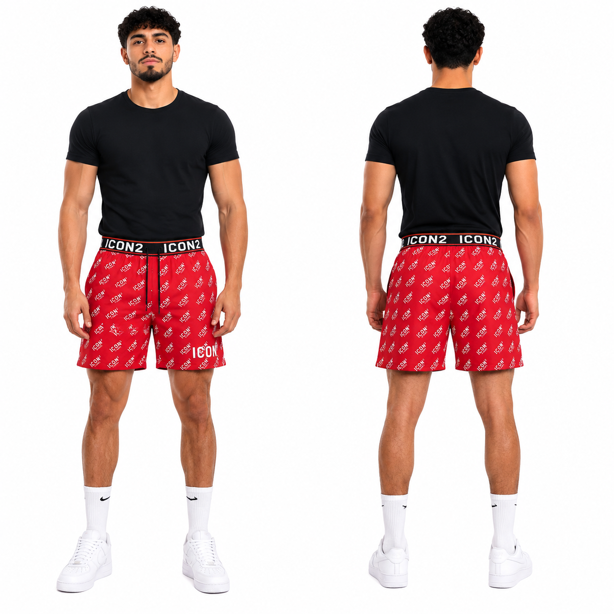 Short Homme ICON2 Motifs All Over Été Tendance Confortable