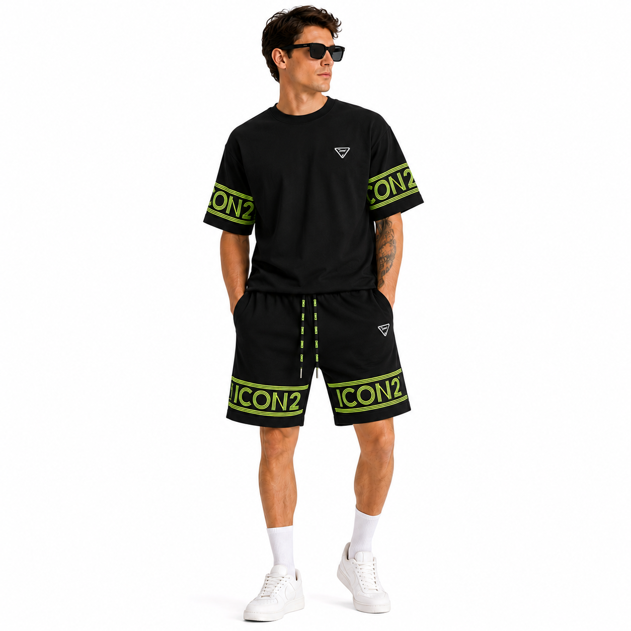 Ensemble Homme Oversize T-Shirt et Short Streetwear Été