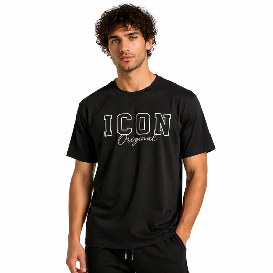 T-shirt Homme ICON – Imprimé All Over – Coupe Moderne Streetwear