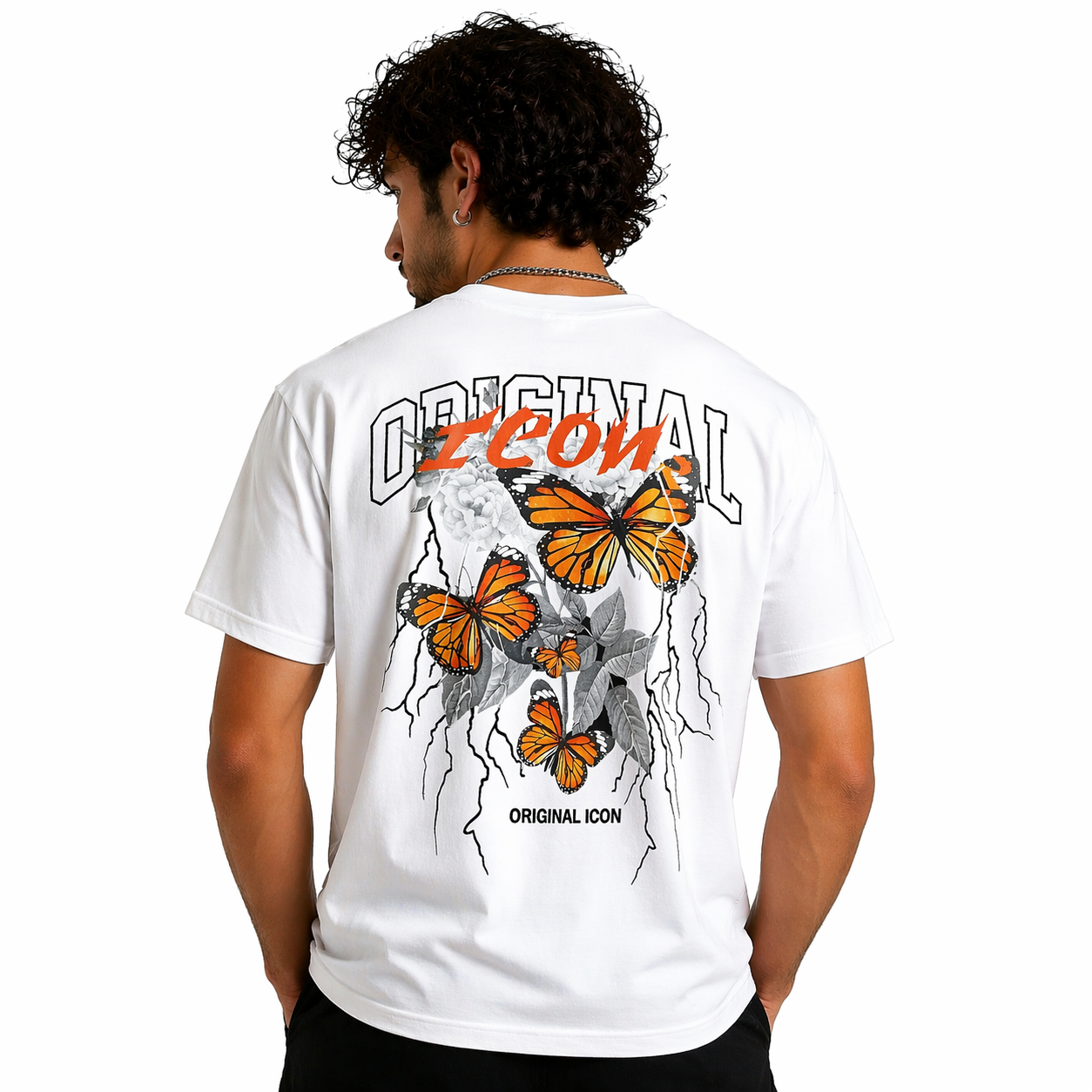 T-shirt Homme ICON – Imprimé All Over – Coupe Moderne Streetwear