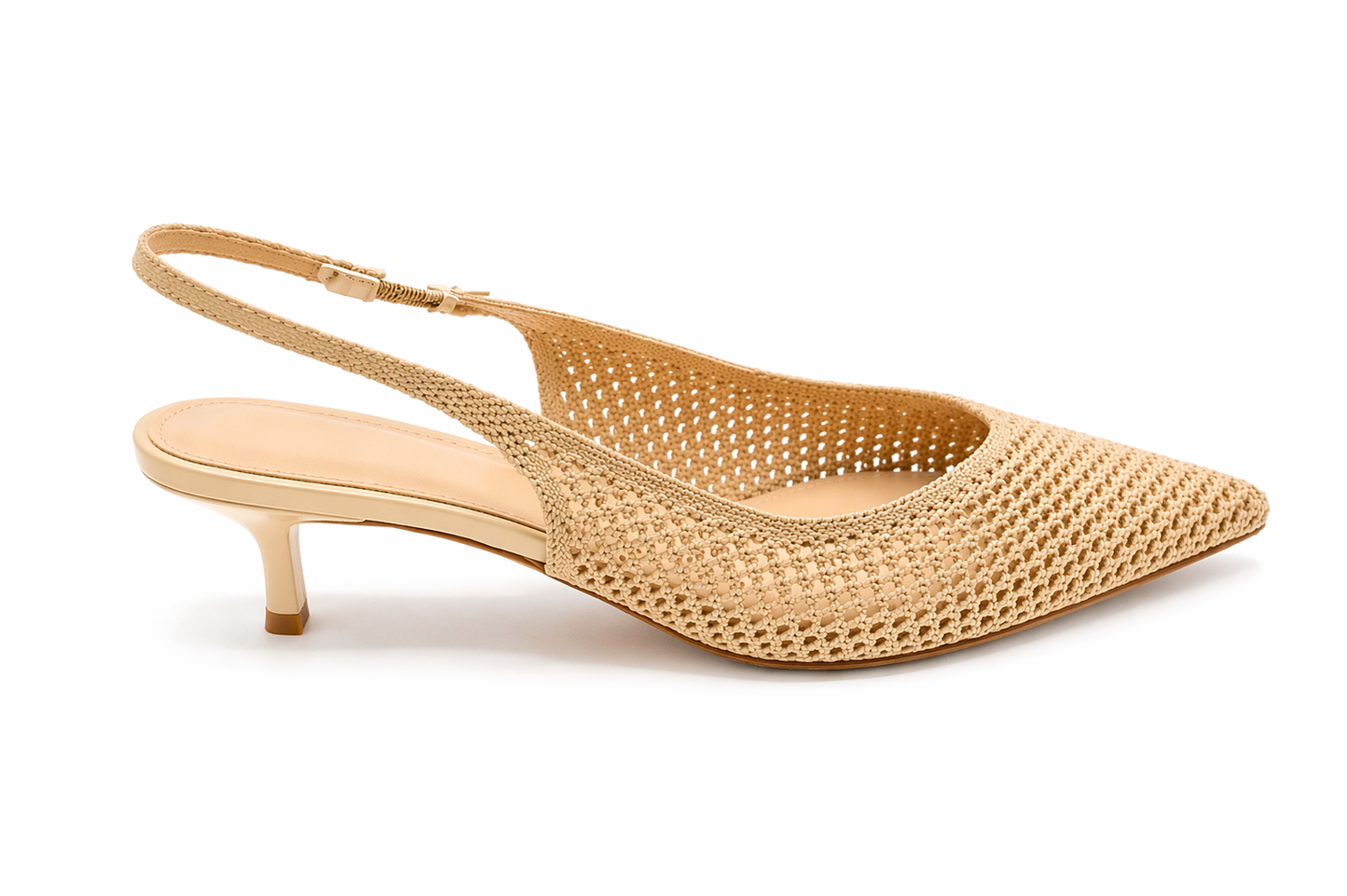 Escarpins slingback Maya – Maille élégante & talon fin