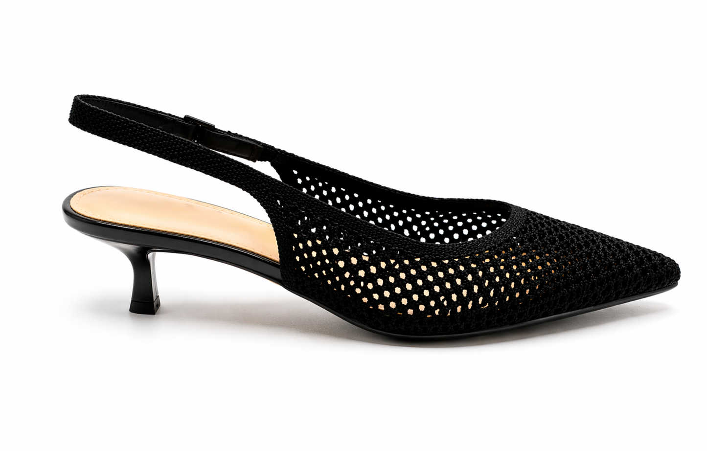 Escarpins slingback Maya – Maille élégante & talon fin