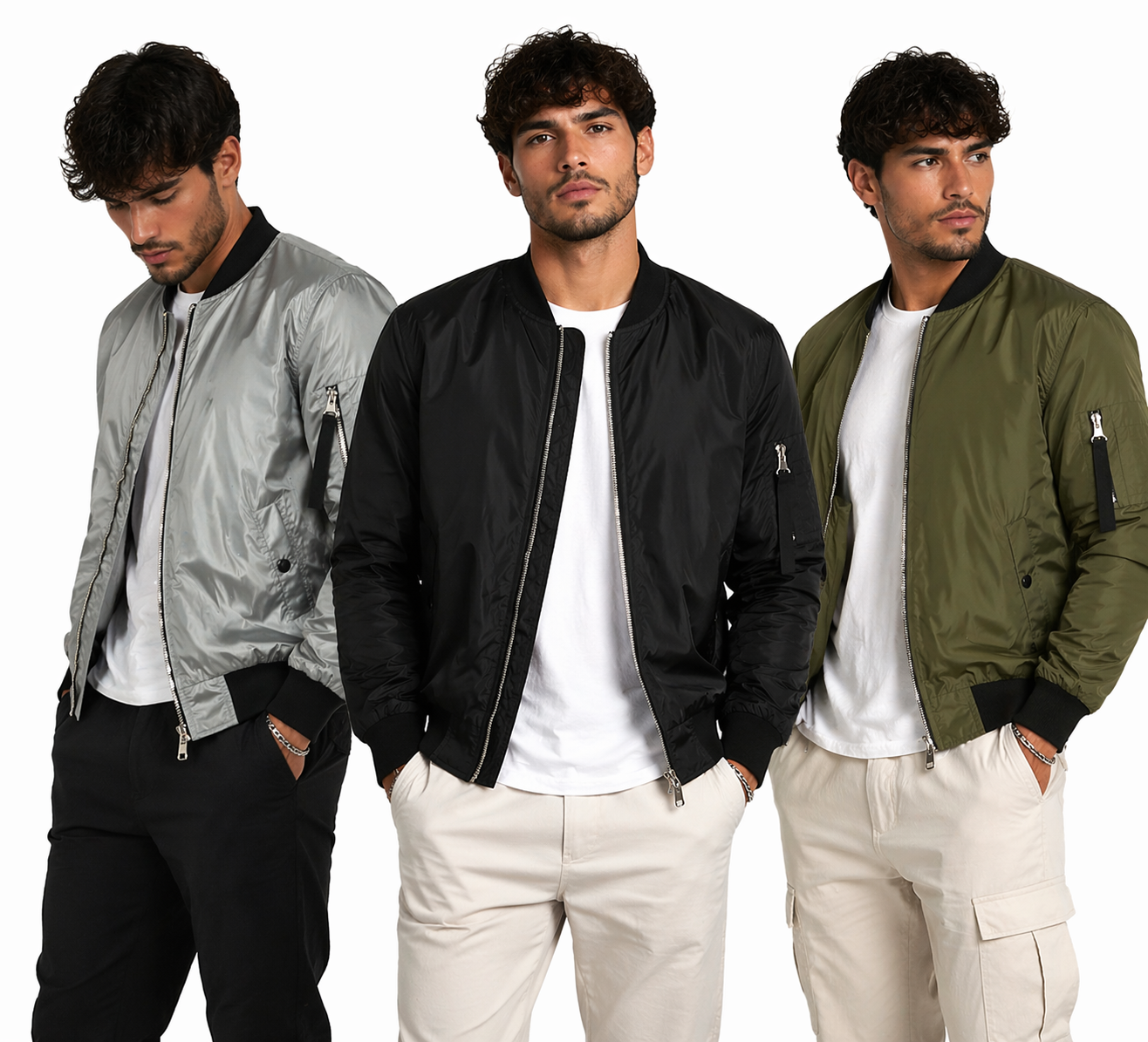 Bomber homme tendance – coupe ajustée, look urbain et confort optimal