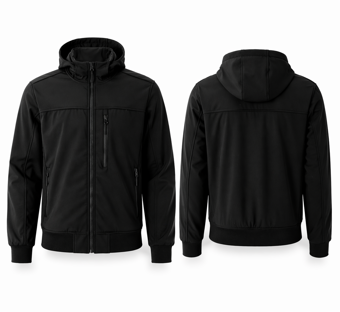 Veste homme zippée à capuche – coupe ajustée, légère, style urbain multi-couleurs