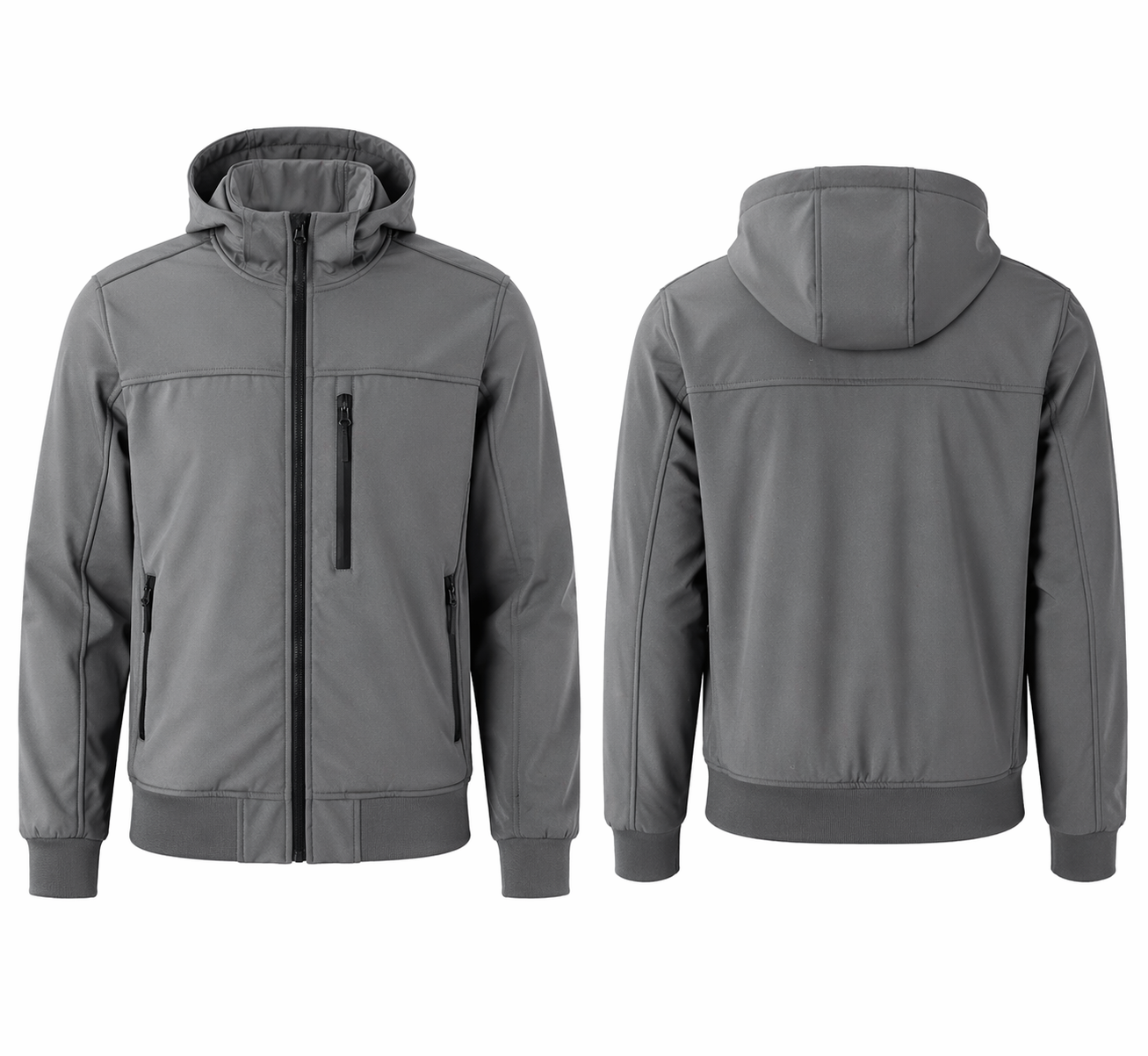 Veste homme zippée à capuche – coupe ajustée, légère, style urbain multi-couleurs