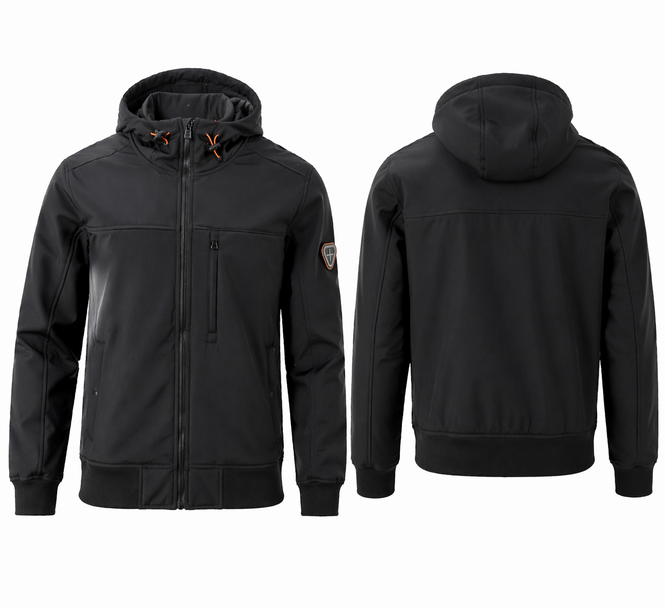 Veste homme à capuche zippée – coupe ajustée, style urbain moderne, détails premium