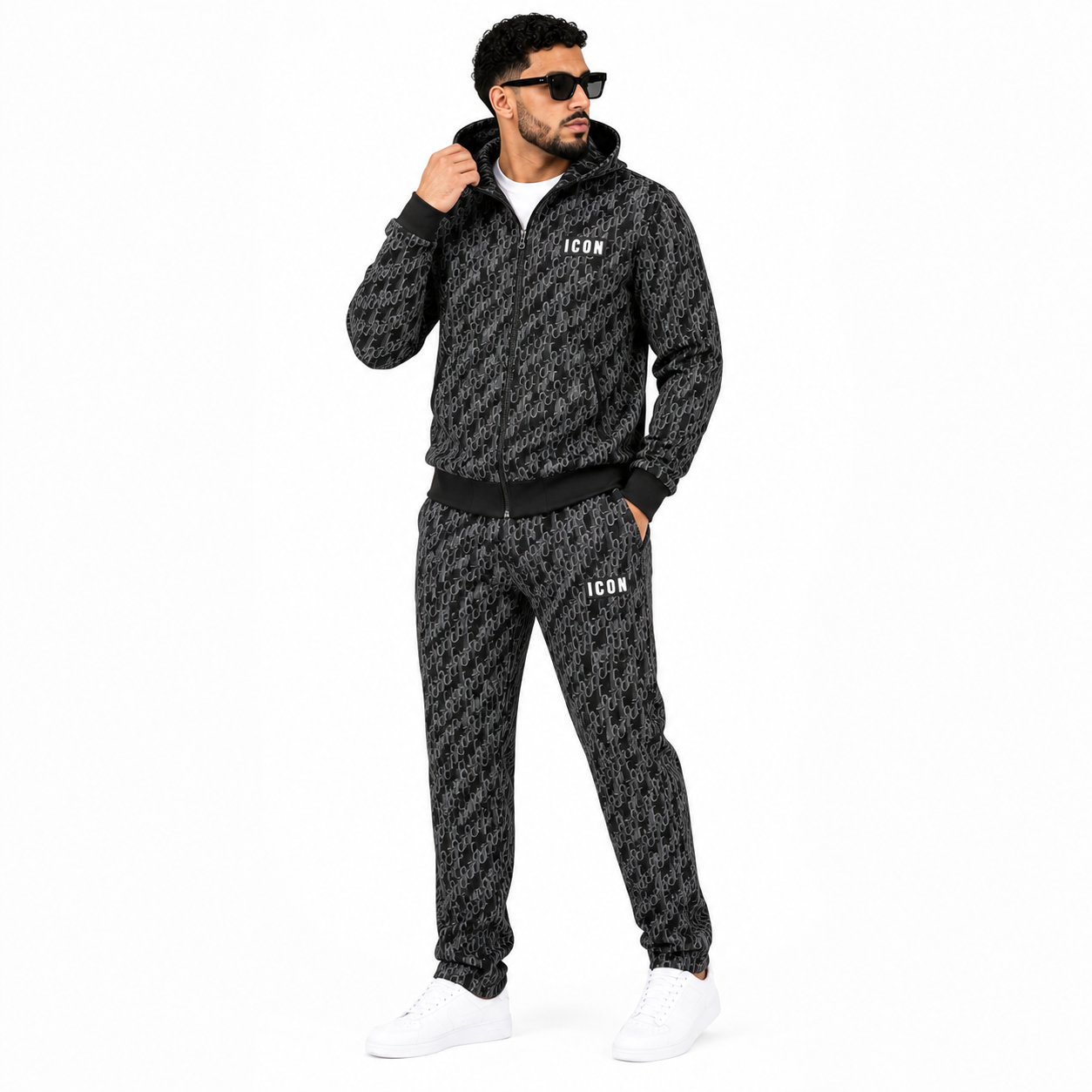 Ensemble Homme ICON à Capuche – Veste Zippée & Pantalon Jogger | Style Streetwear Premium