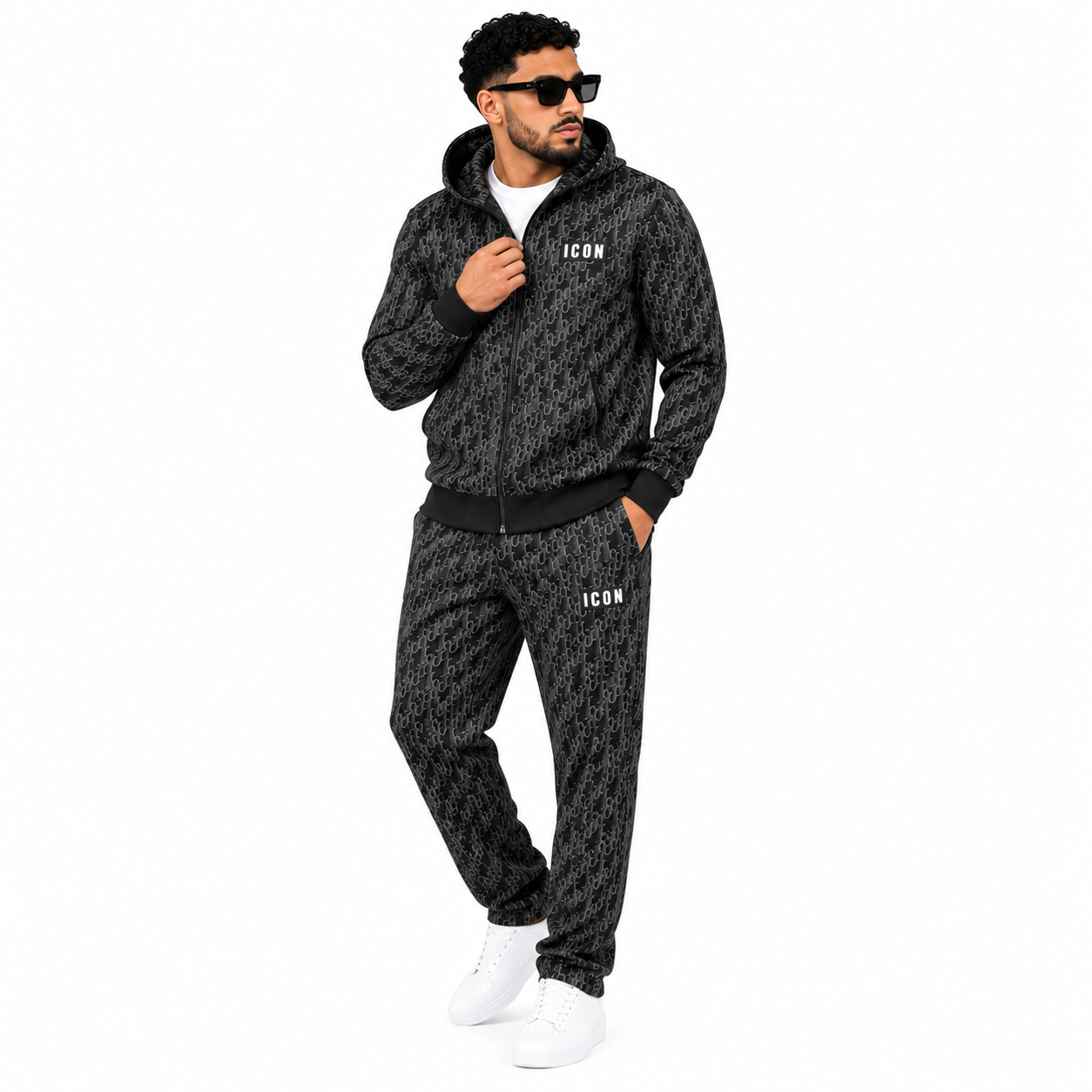 Ensemble Homme ICON à Capuche – Veste Zippée & Pantalon Jogger | Style Streetwear Premium