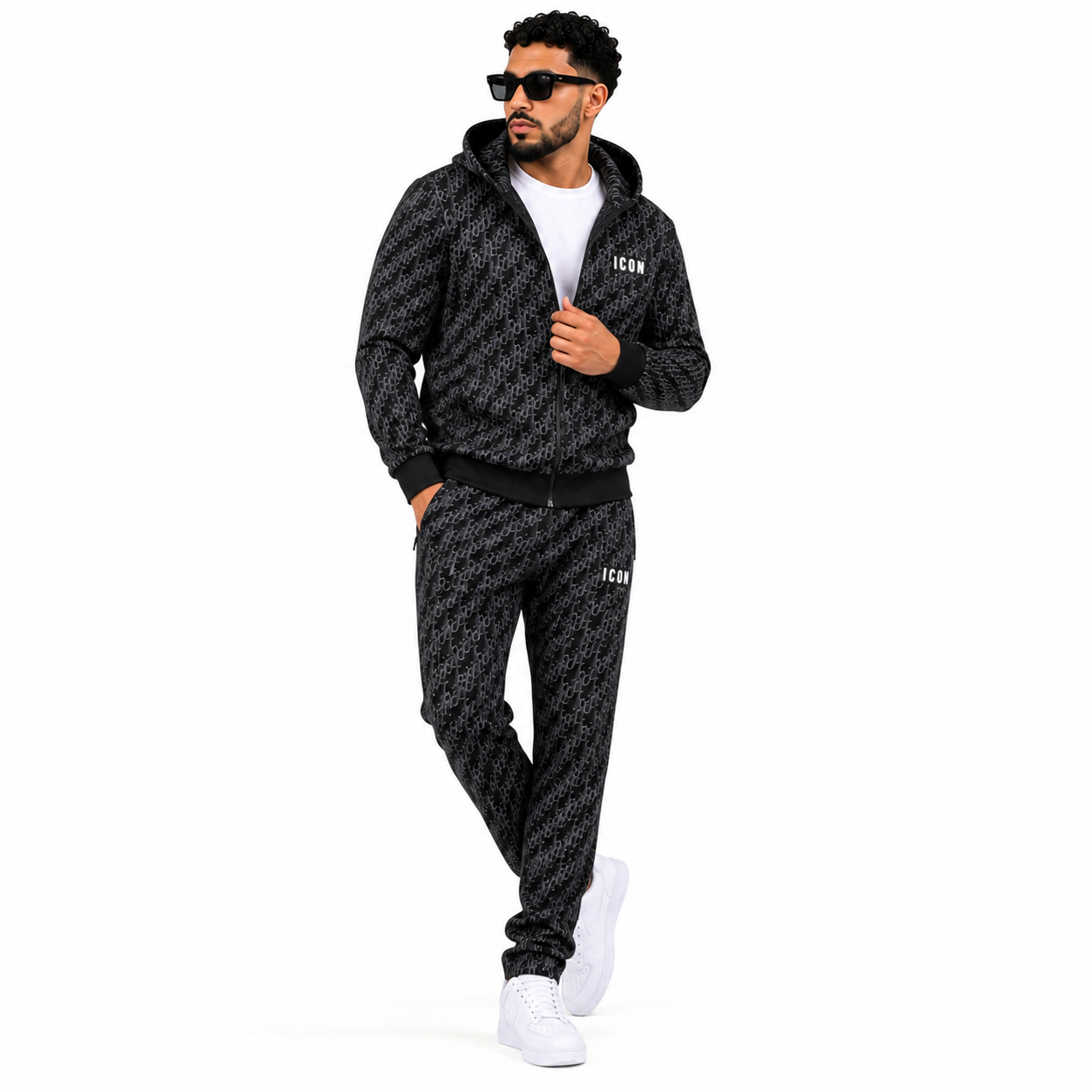 Ensemble Homme ICON à Capuche – Veste Zippée & Pantalon Jogger | Style Streetwear Premium