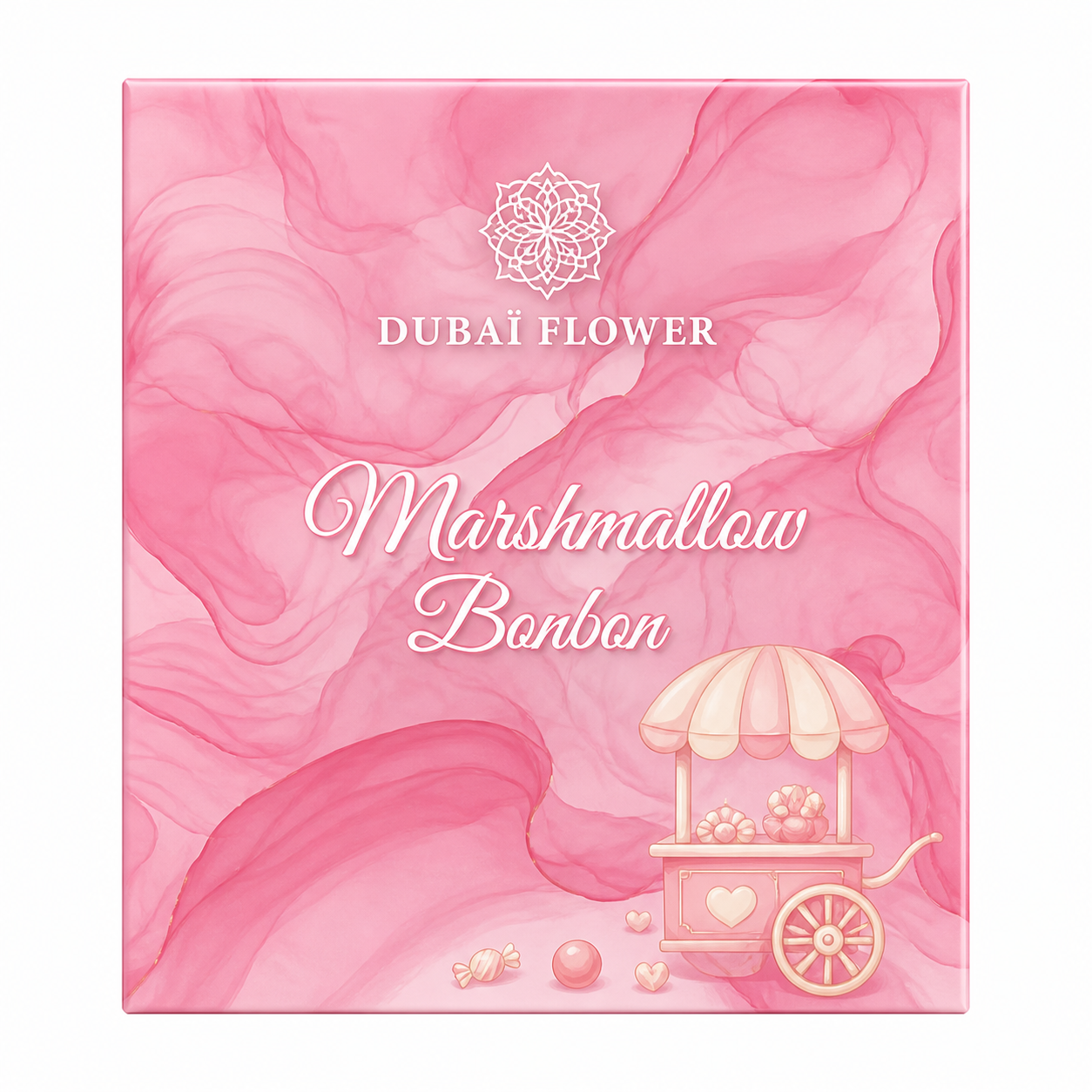 Parfum Marshmallow Bonbon Dubai Flower – Extrait Intense Sucré Gourmand 100ml Longue Tenue