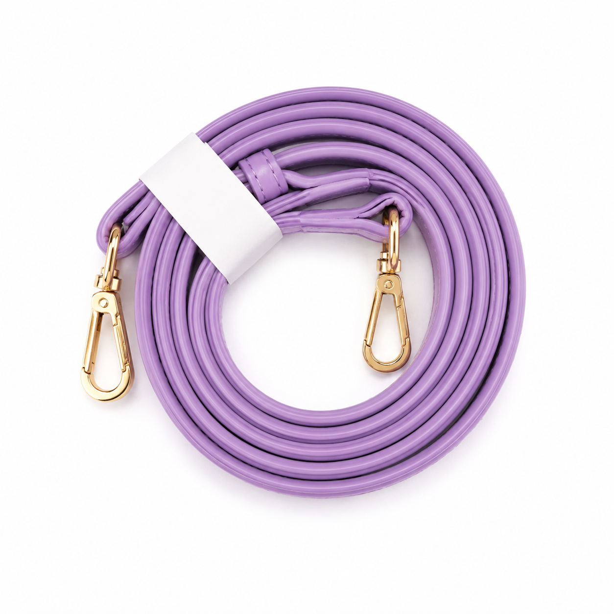 Sac Demi-Lune Violet Élégant avec Bandoulière Amovible