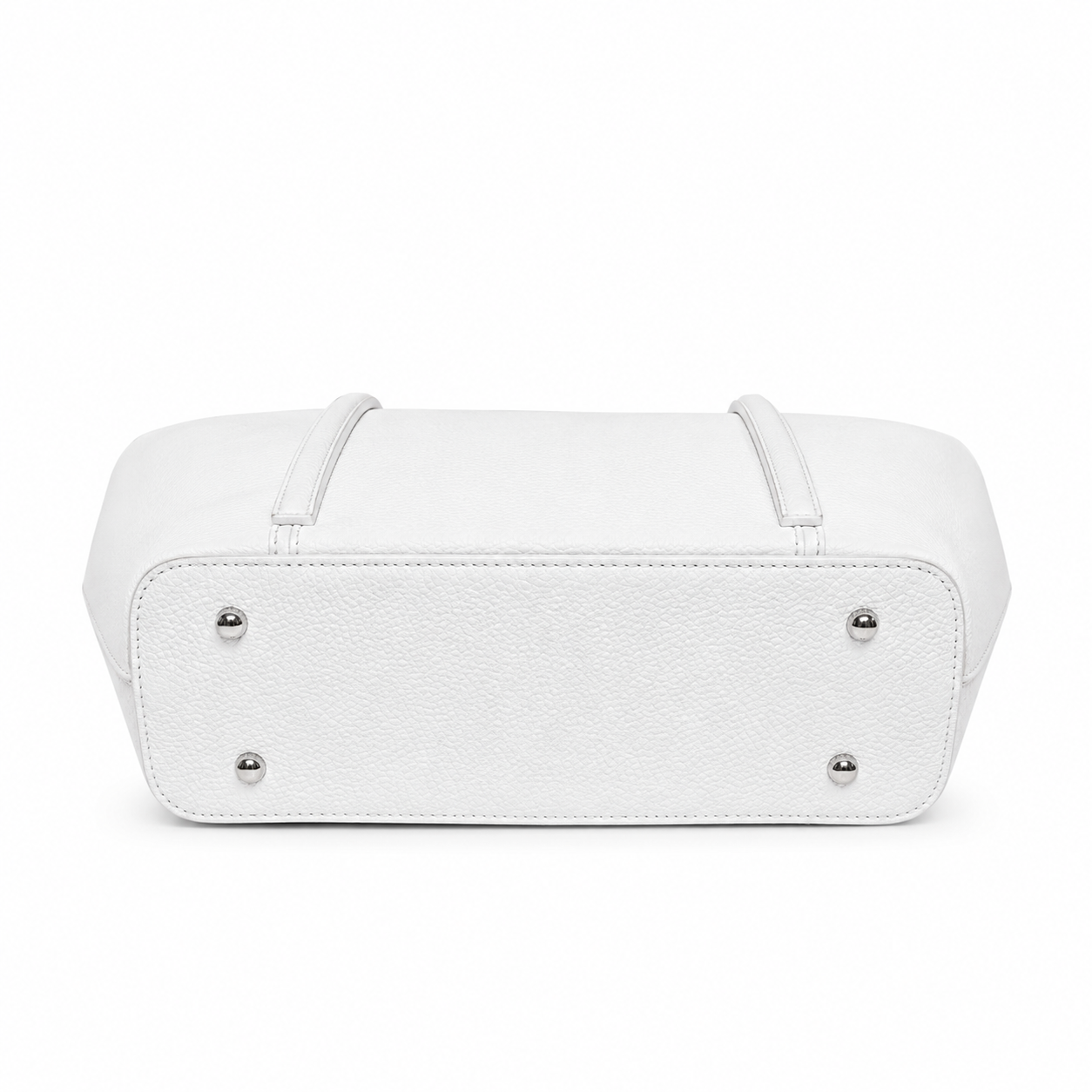 Sac Cabas Blanc Cassé Élégant avec Foulard Satiné