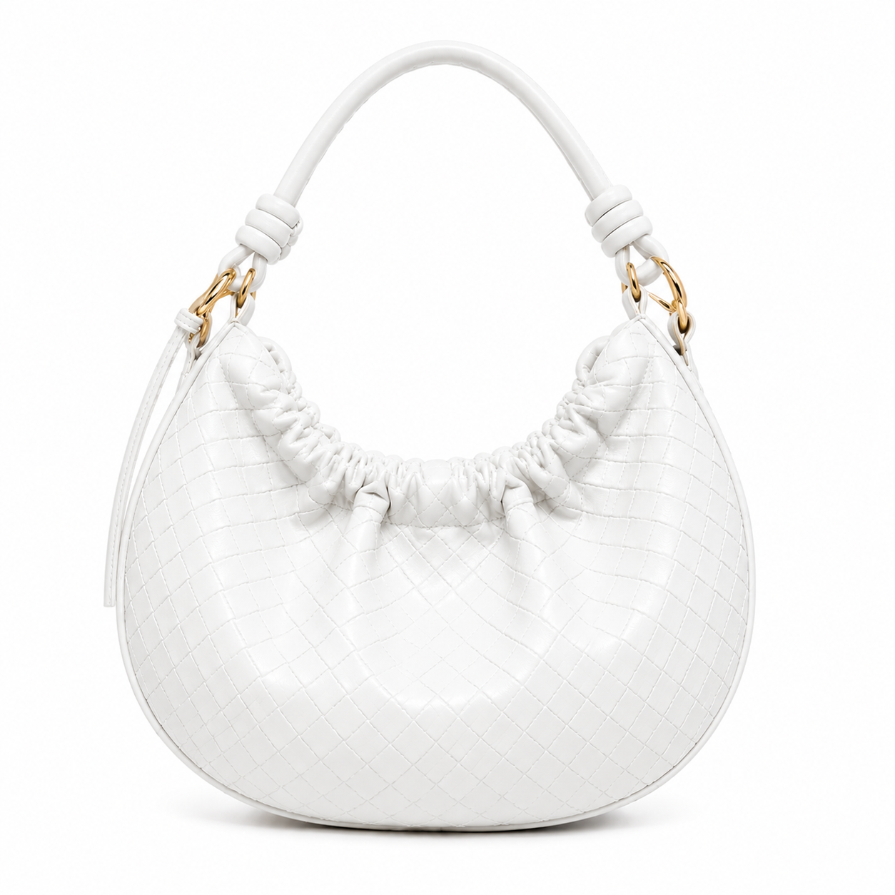Sac Épaule Femme Tressé Chic – Format Demi-Lune Tendance