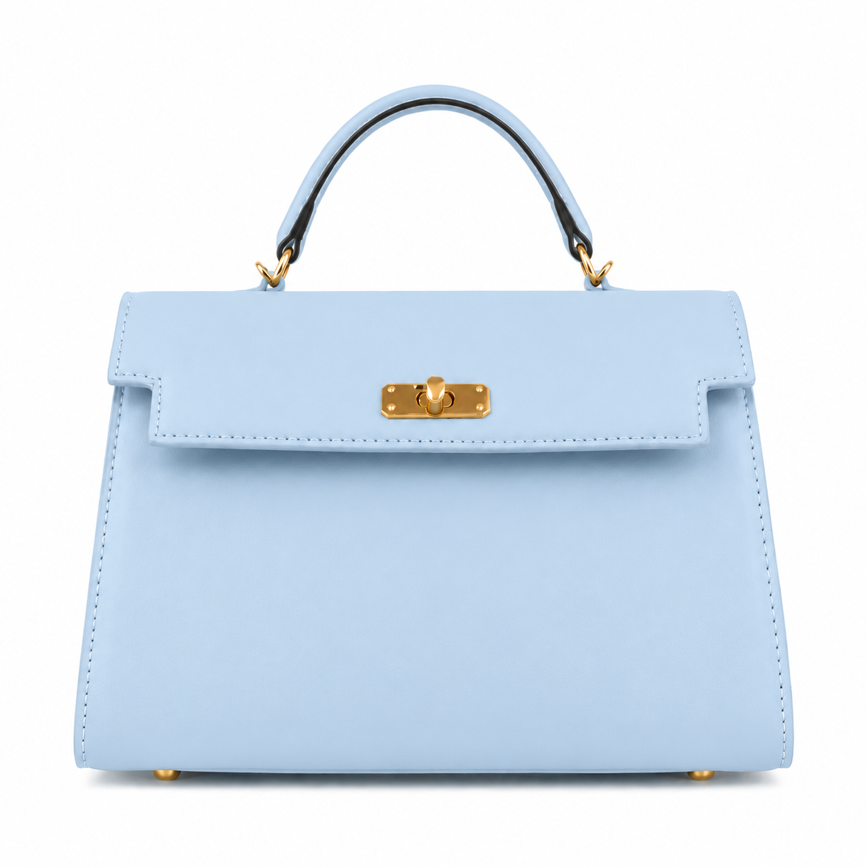 Sac à Main Élégant Femme Rigide Chic Doré