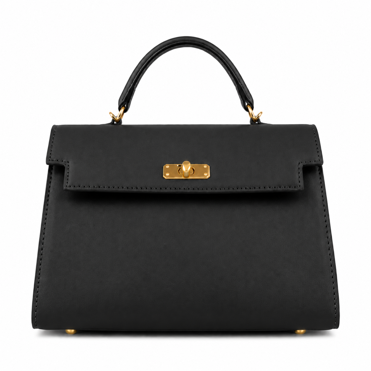 Sac à Main Élégant Femme Rigide Chic Doré