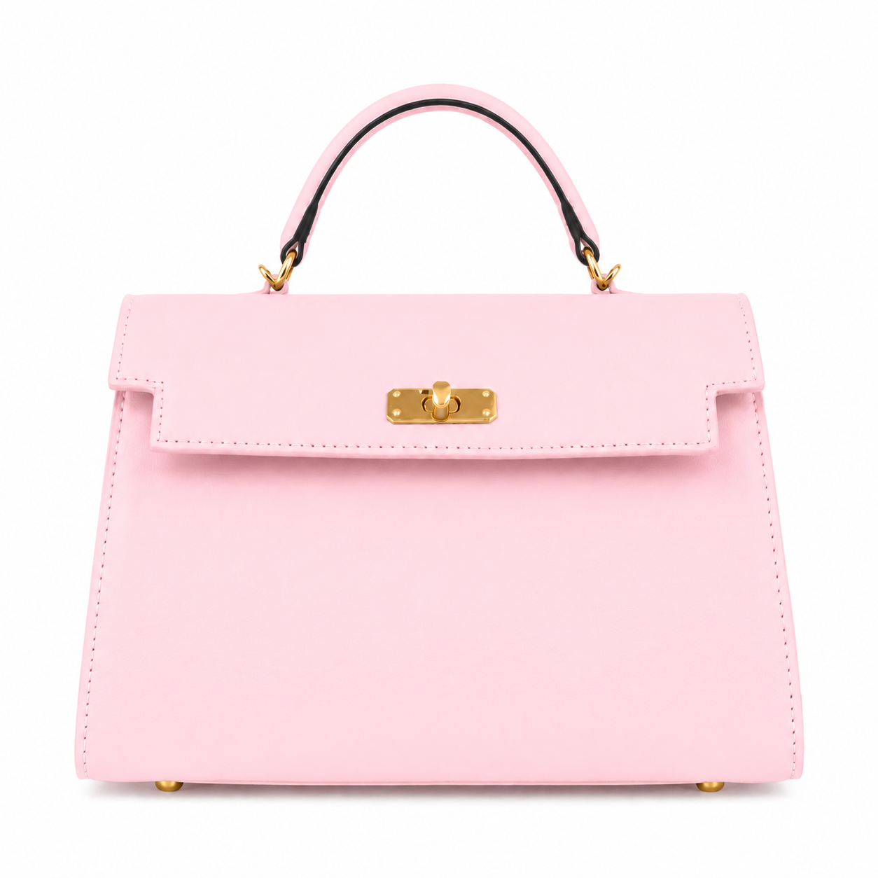 Sac à Main Élégant Femme Rigide Chic Doré