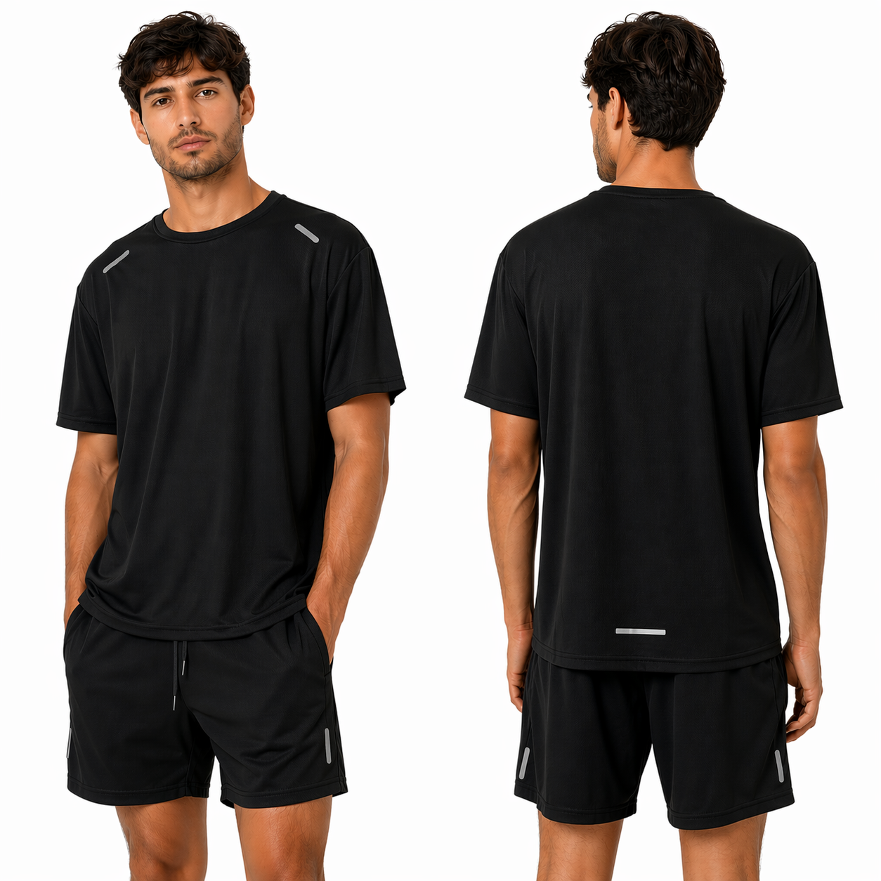 Ensemble Sport Homme Léger & Respirant – T-shirt + Short Confort Training Été