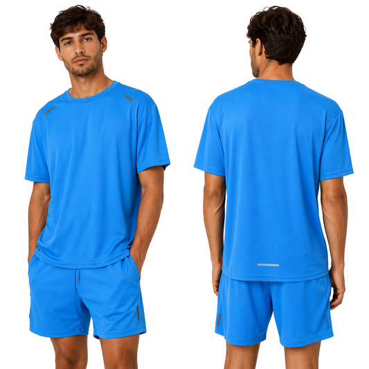 Men's Lightweight & Breathable Sports Set – T-shirt + Shorts Comfortable Summer Training