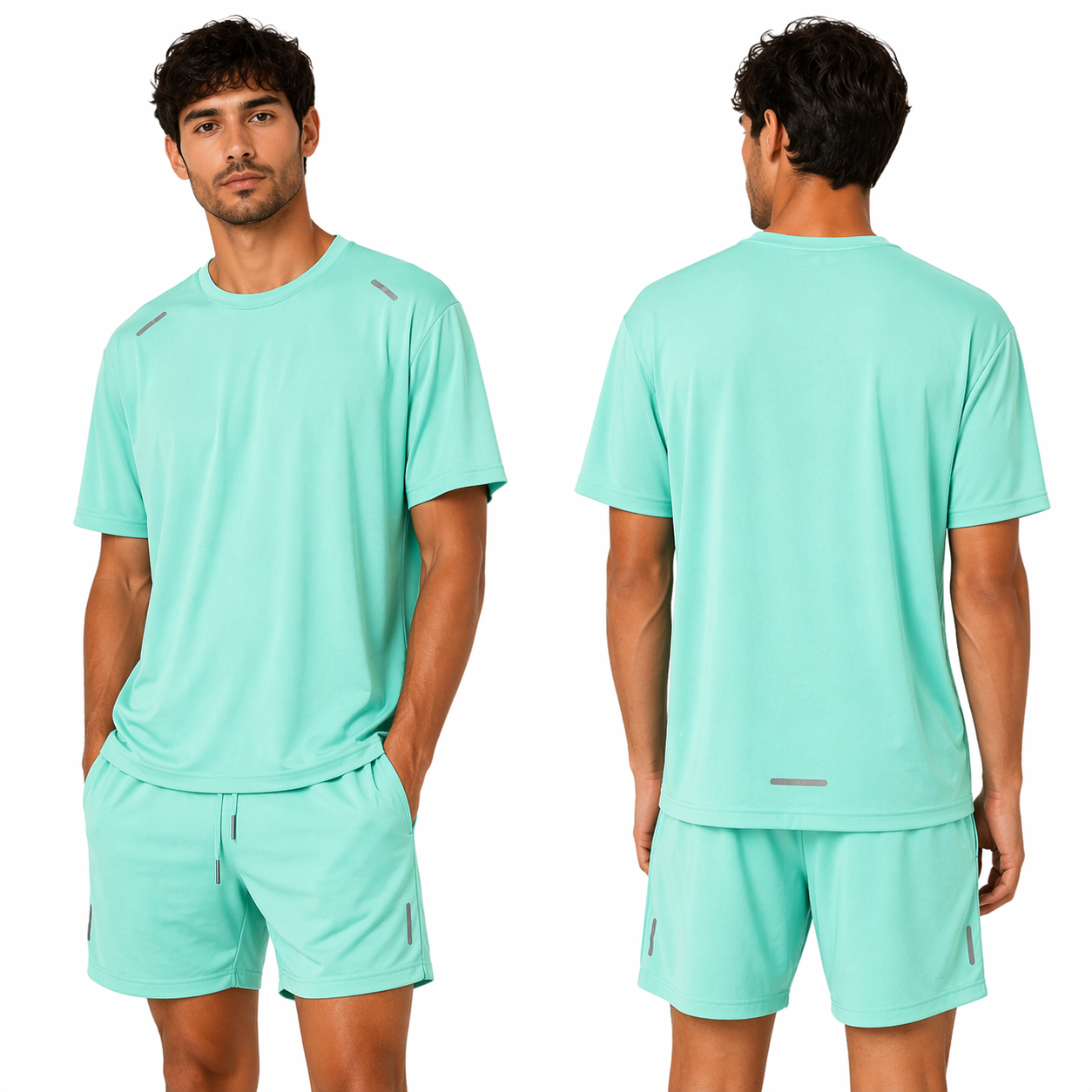 Ensemble Sport Homme Léger & Respirant – T-shirt + Short Confort Training Été