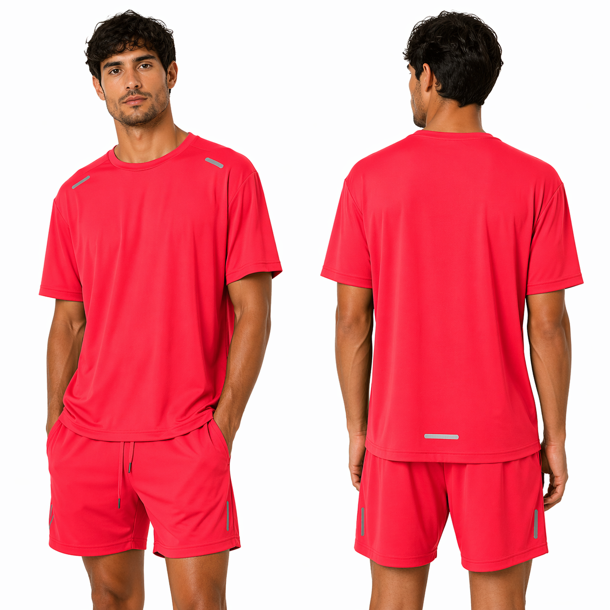 Ensemble Sport Homme Léger & Respirant – T-shirt + Short Confort Training Été