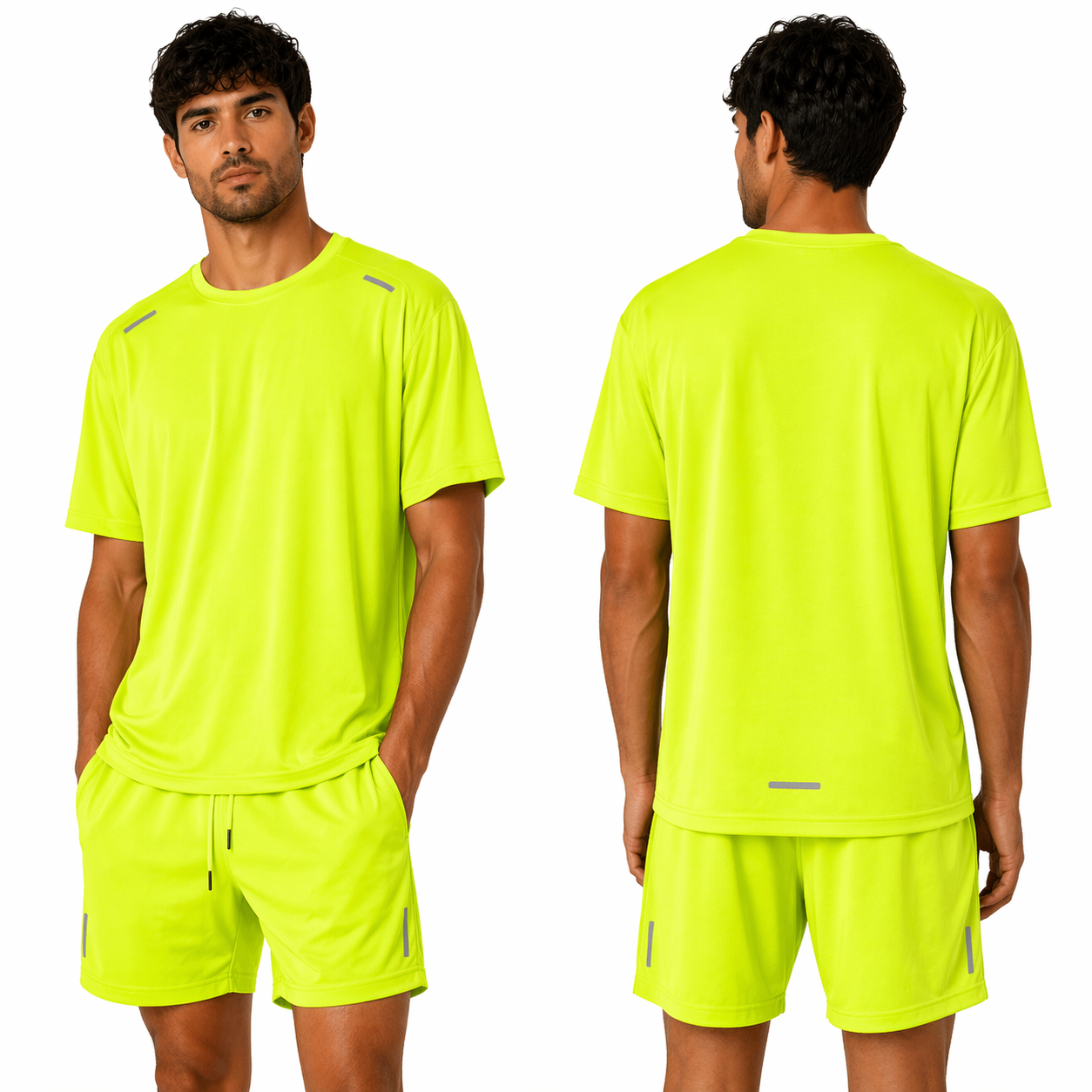 Ensemble Sport Homme Léger & Respirant – T-shirt + Short Confort Training Été