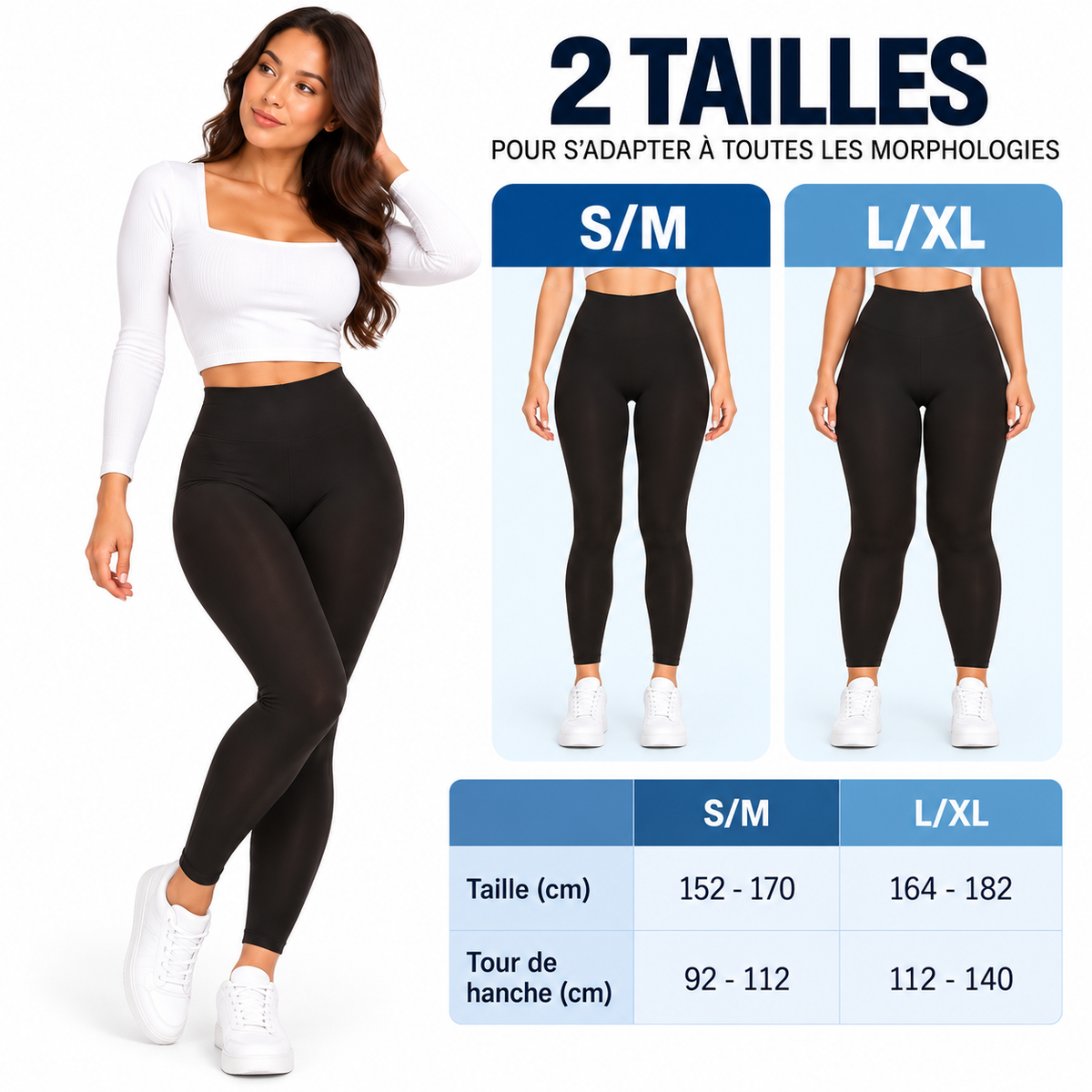 Legging Chaud - Opaque Velouté – Ultra Confortable & Extensible
