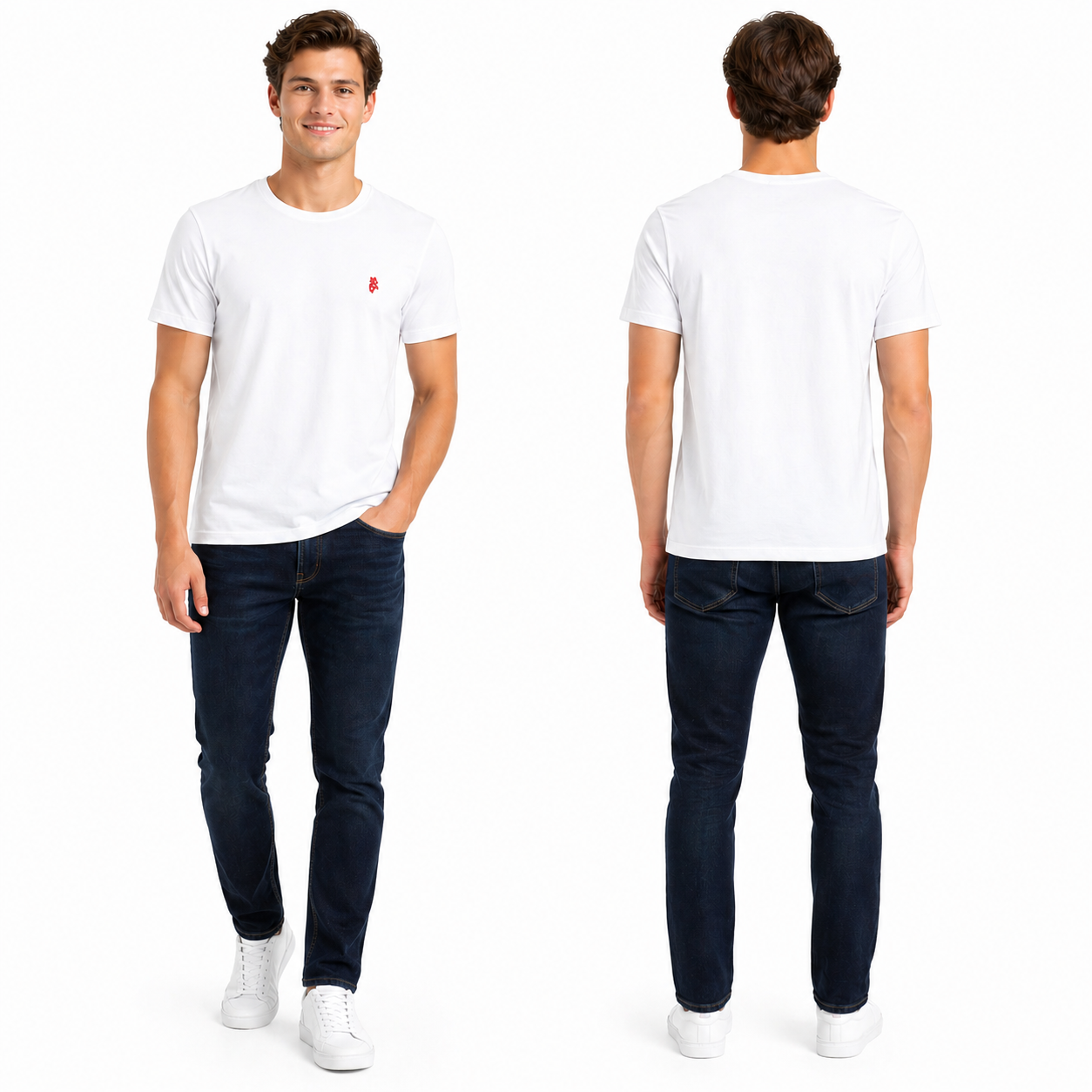T-shirt homme basique premium coton confortable