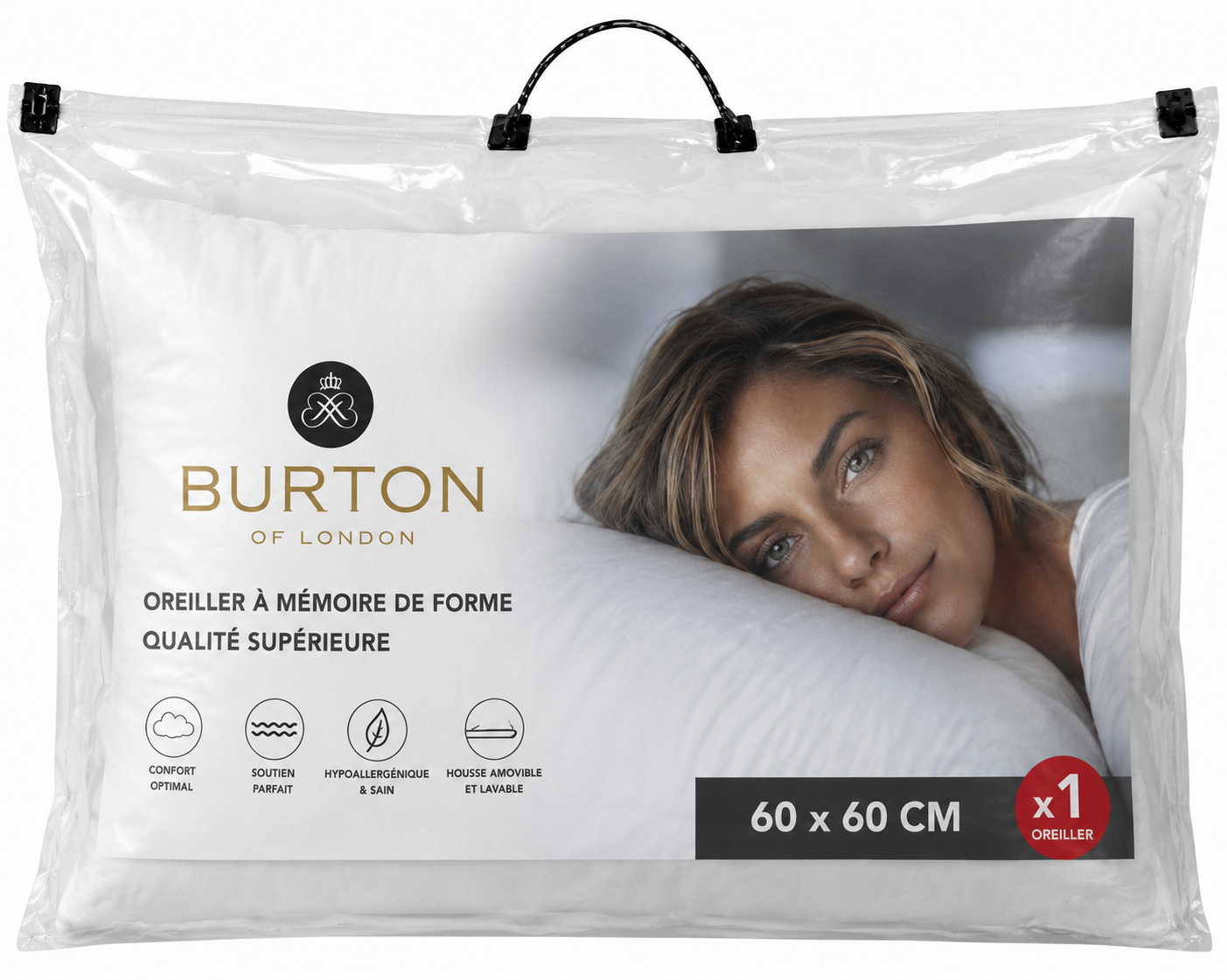 Oreiller Mémoire de Forme - Burton of London – Confort & Soutien