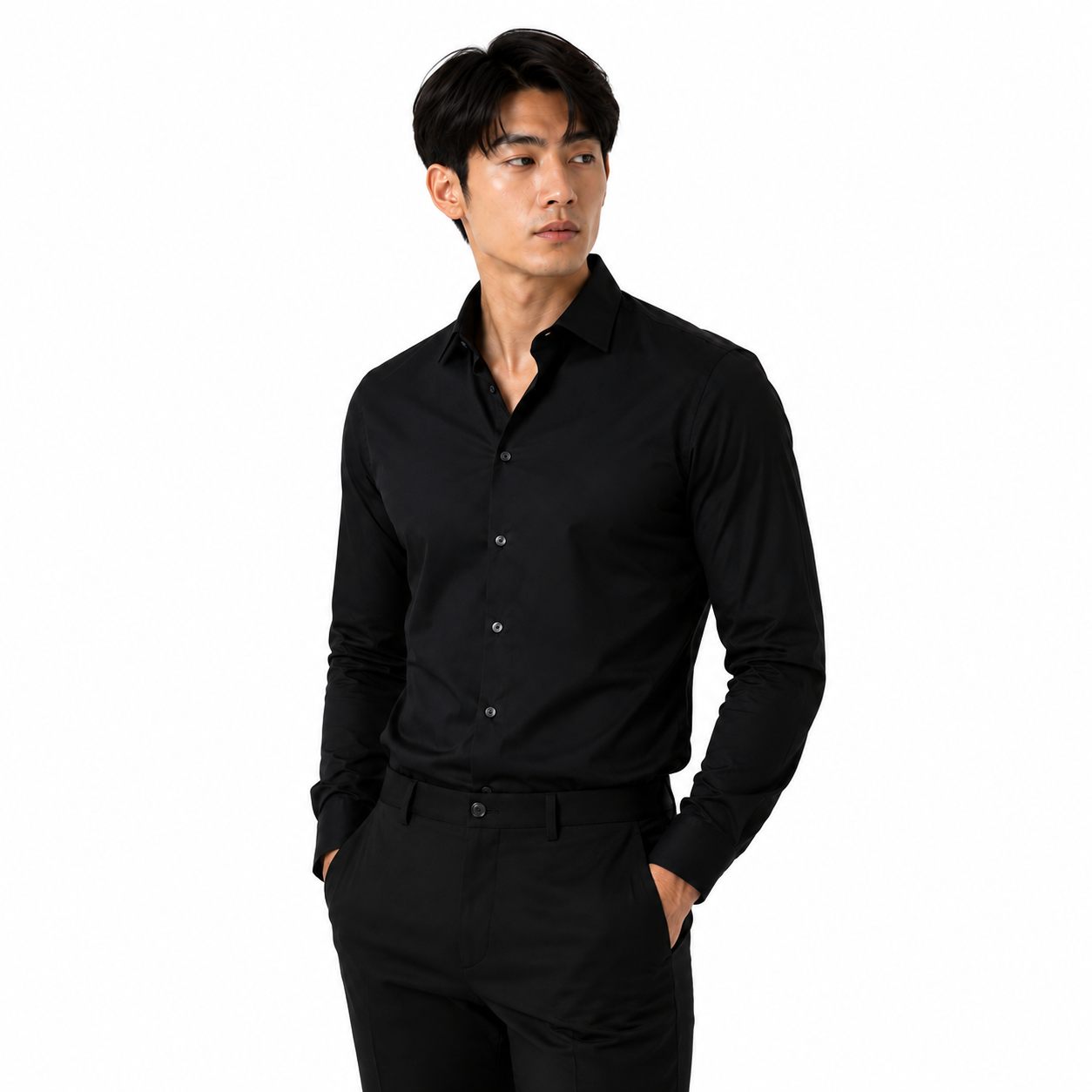 Chemise Homme Élégante Manches Longues – Coupe Moderne & Confortable – Style Chic et Décontracté