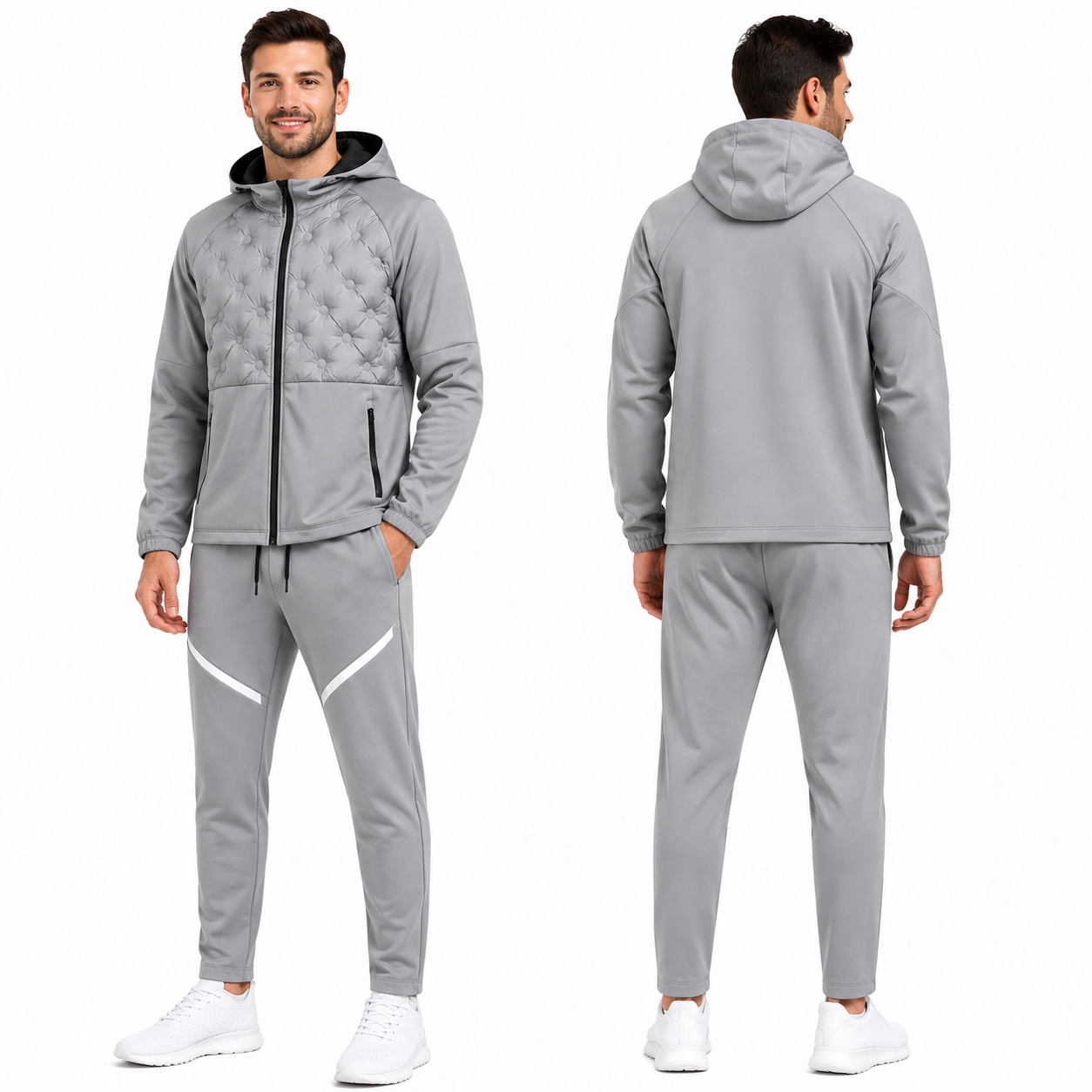 Ensemble jogging homme premium matelassé confortable et moderne
