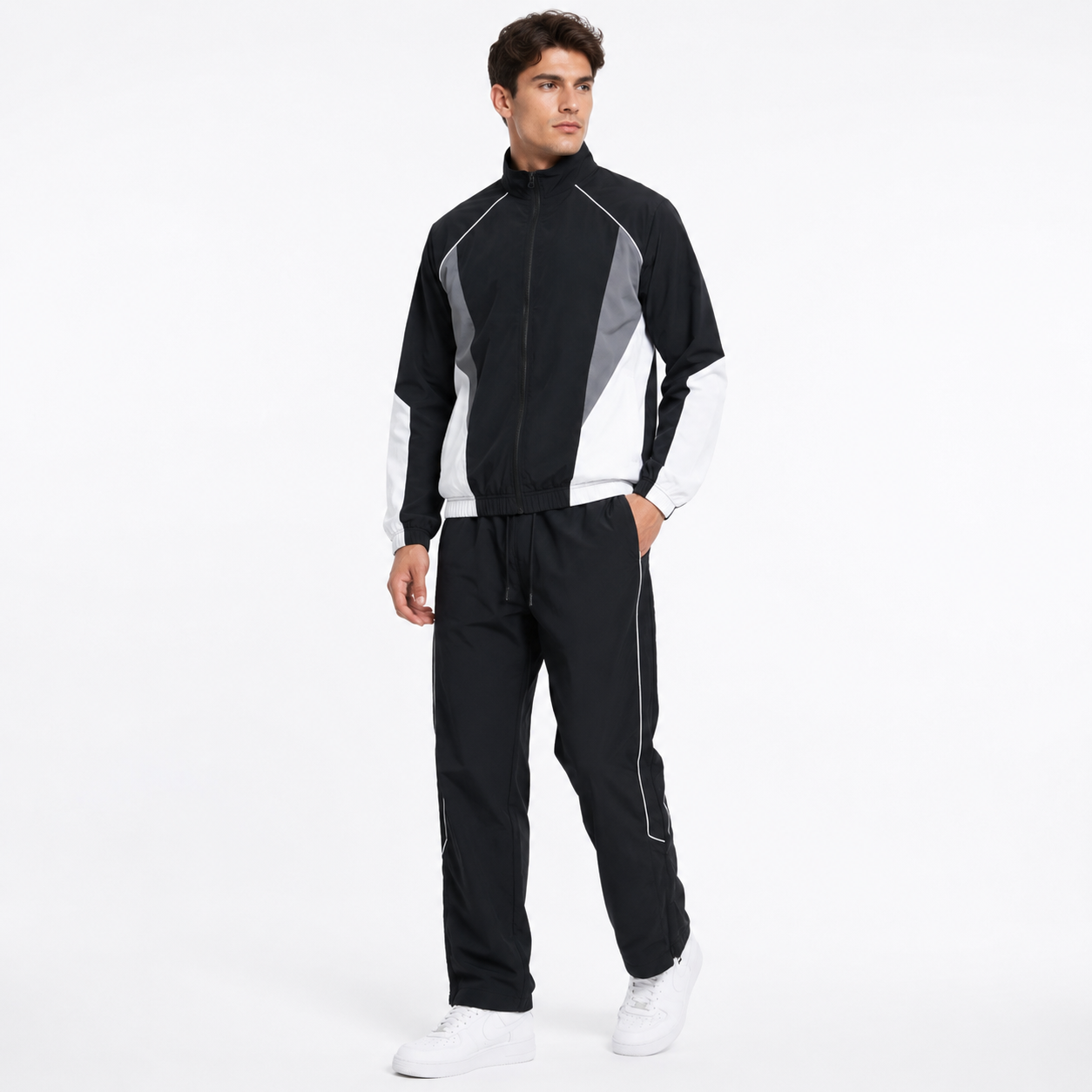 Ensemble Homme Sportswear Deux Pièces Veste Zippée et Pantalon